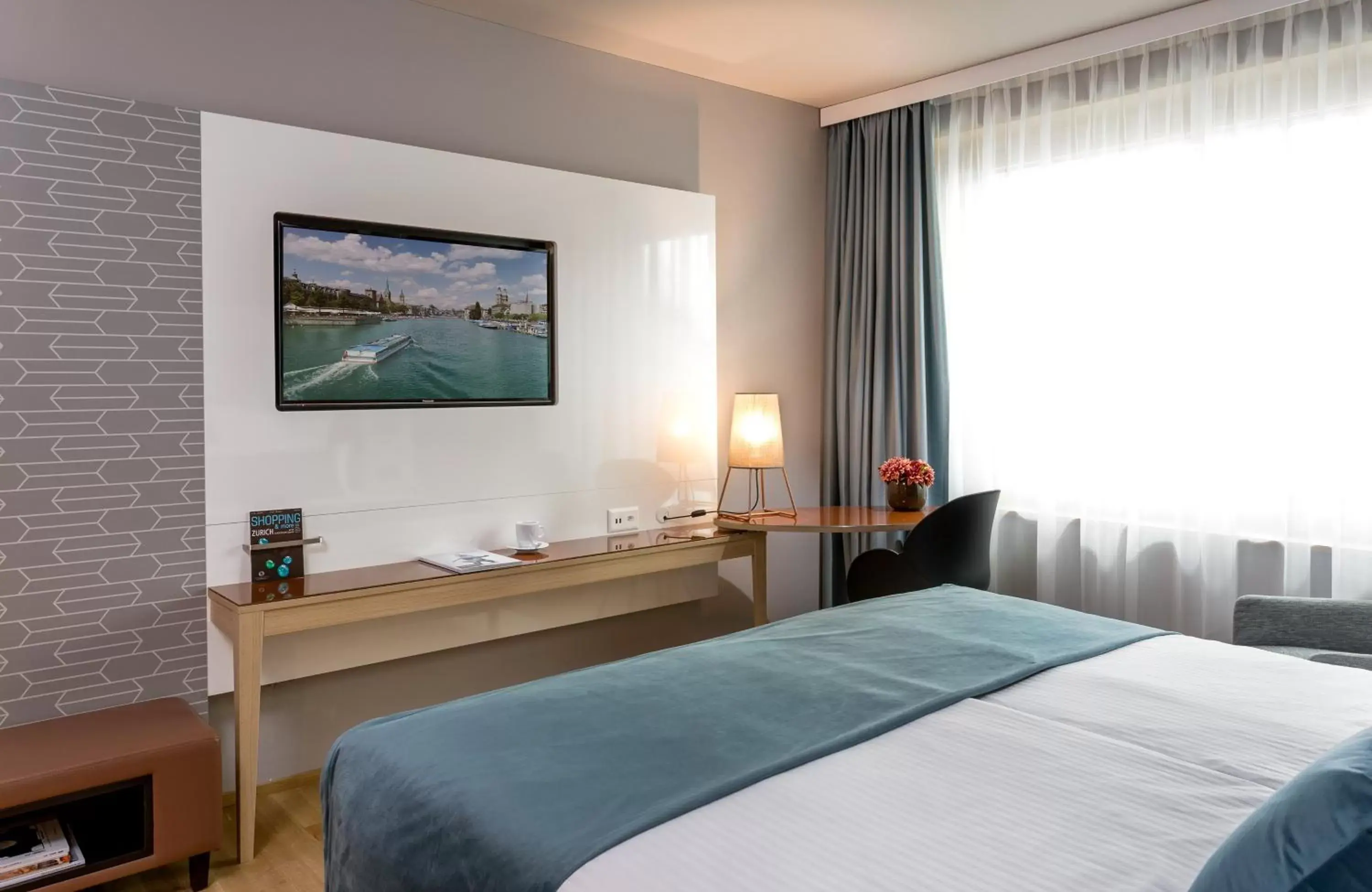 Photo of the whole room, Bed in Leonardo Hotel Zurich Airport