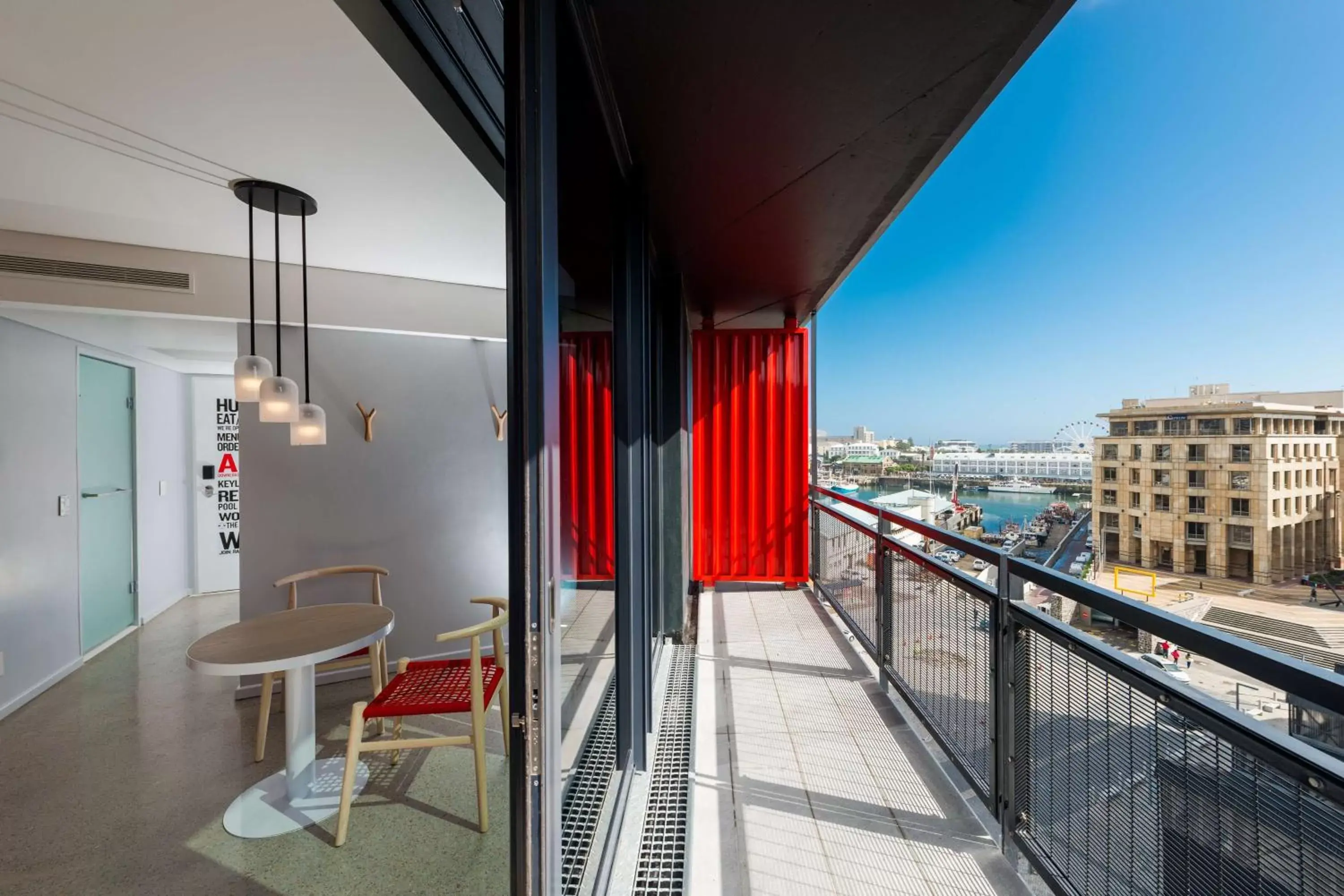 Bedroom, Balcony/Terrace in Radisson RED Hotel V&A Waterfront Cape Town