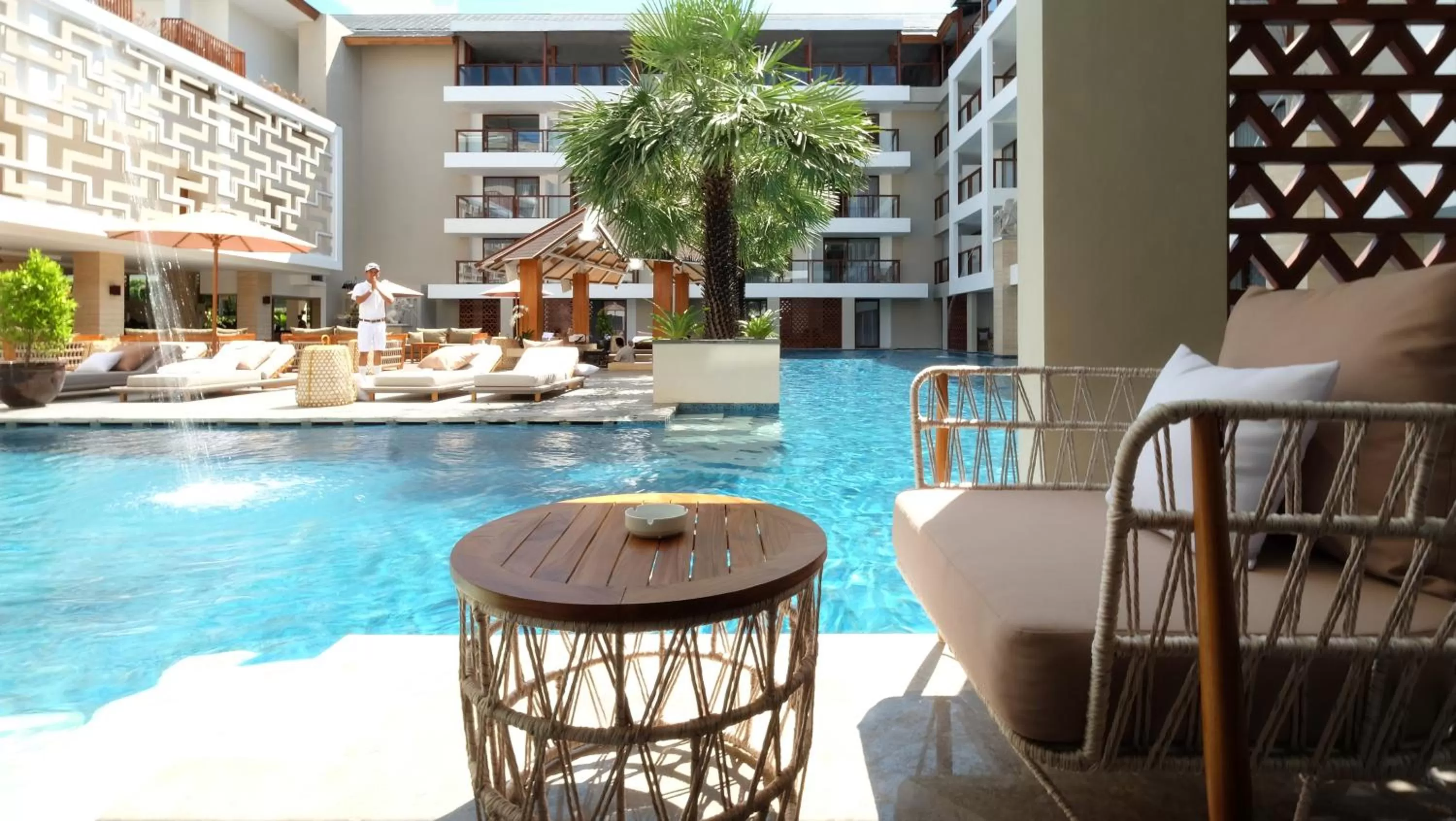 Pool view in The Bandha Hotel & Suites