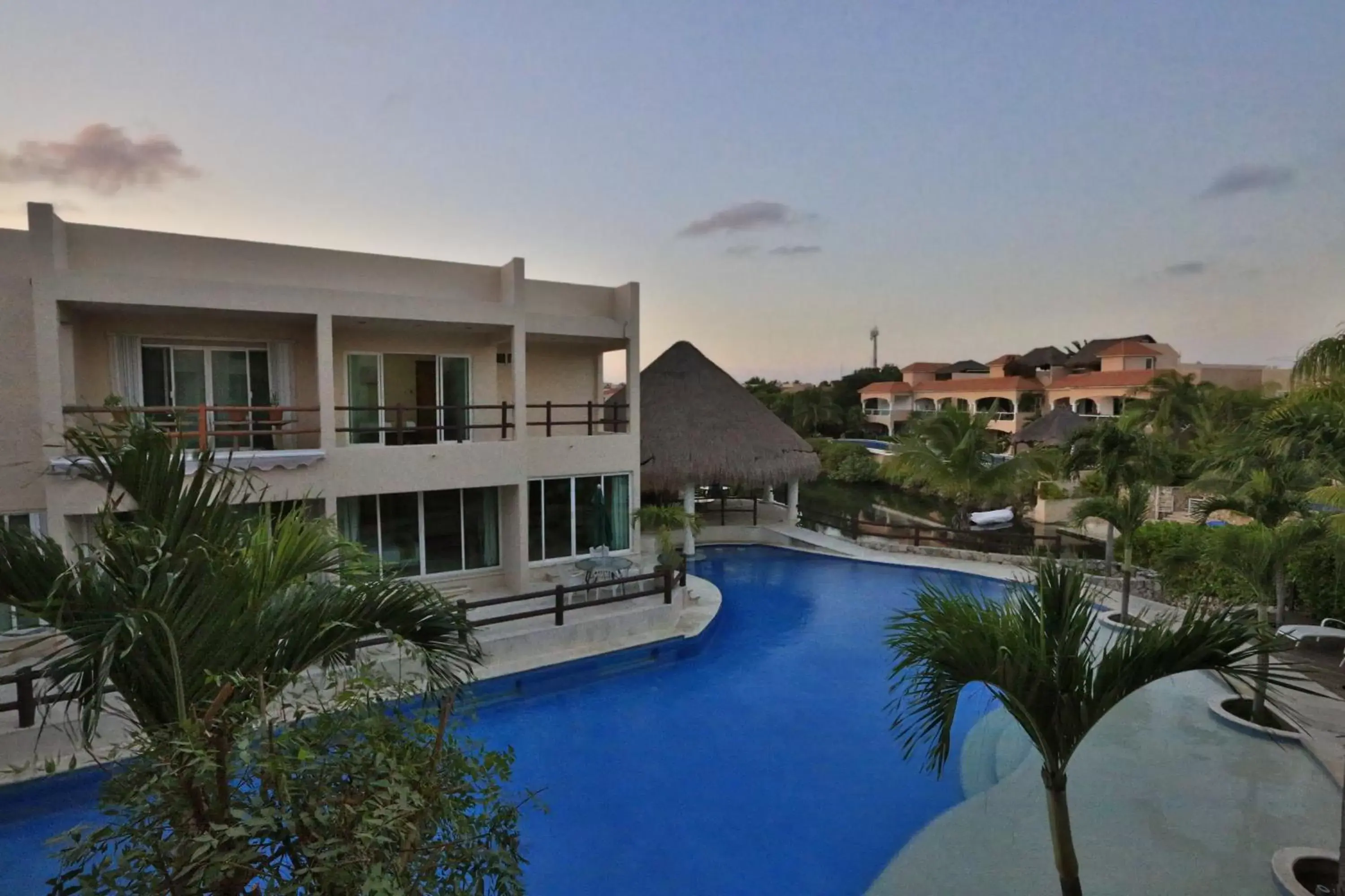 Balcony/Terrace, Pool View in Coral Maya Stay Suites