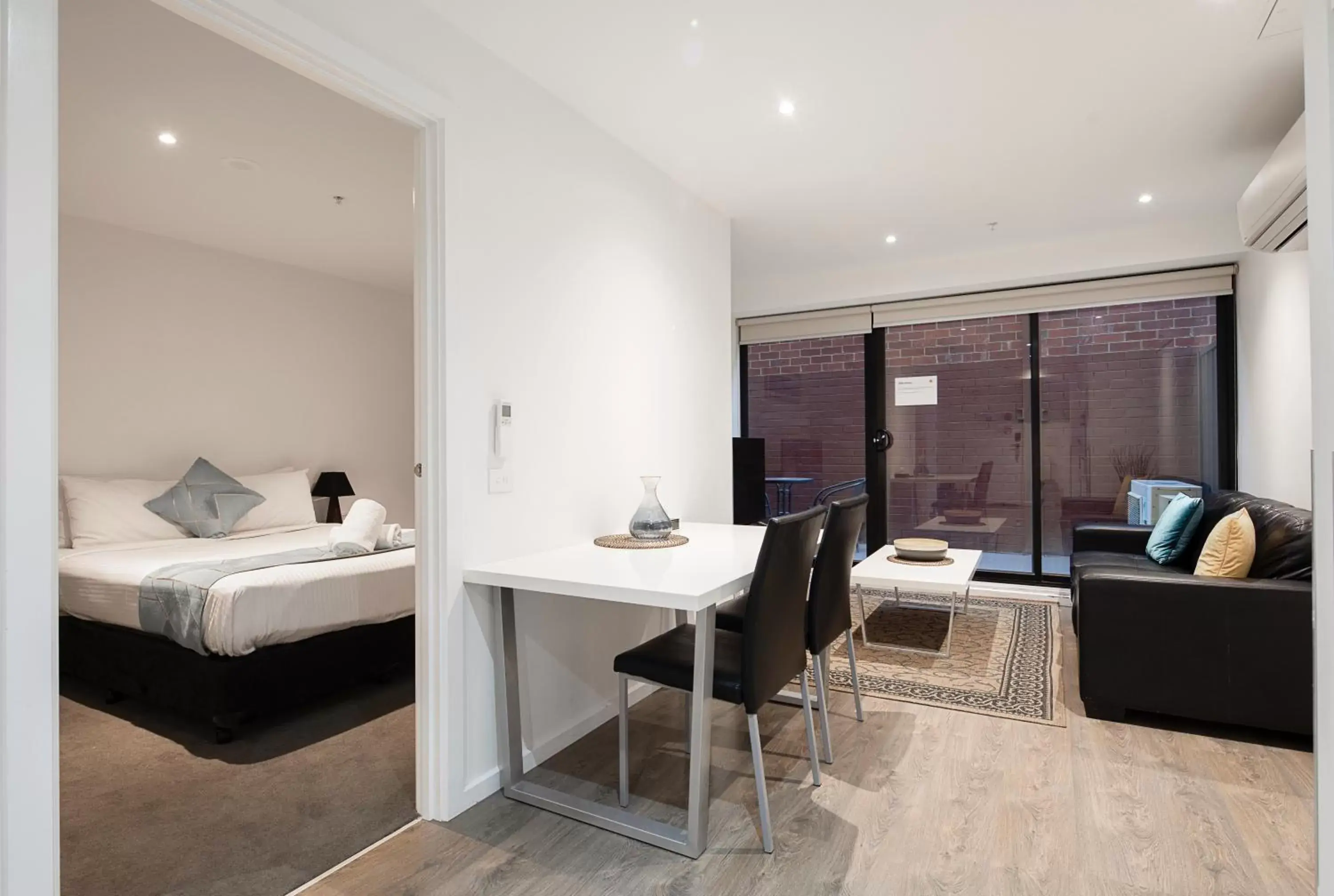Living room in RNR Serviced Apartments North Melbourne