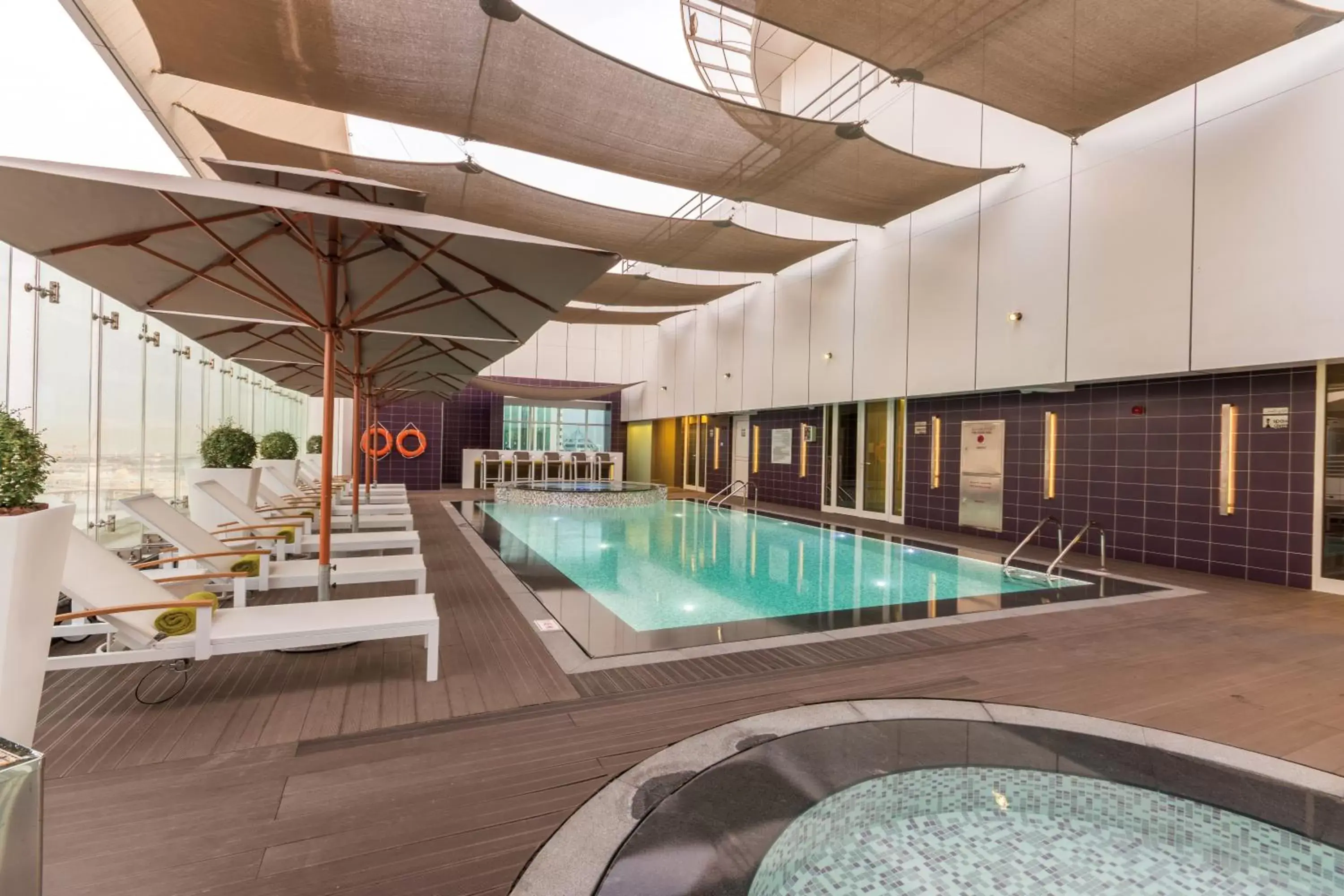 Swimming pool in The Act Hotel Sharjah Swimming pool in The Act Hotel Sharjah