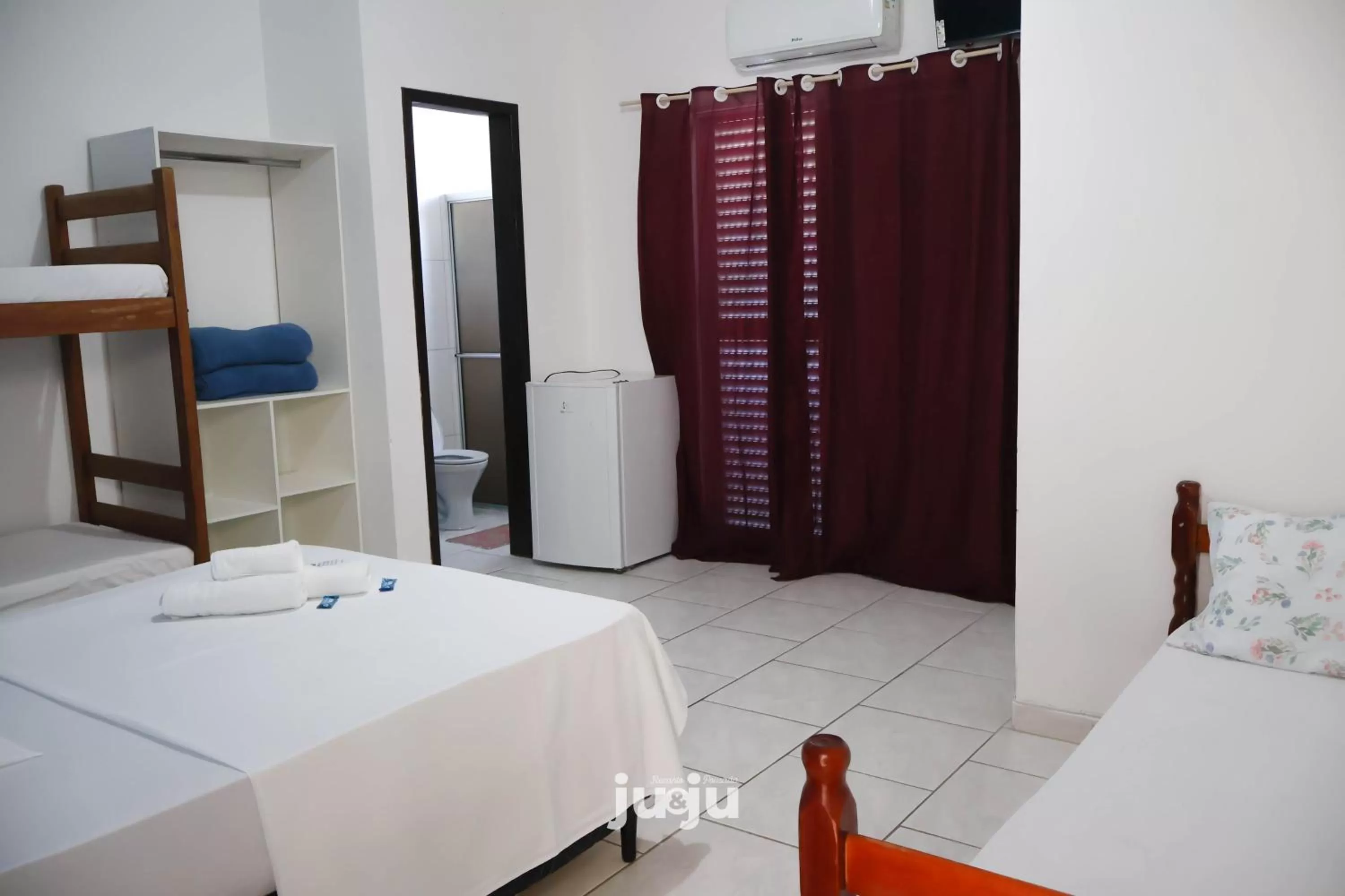 Bed in Pousada Ju&Ju à 400 mts DA PRAIA