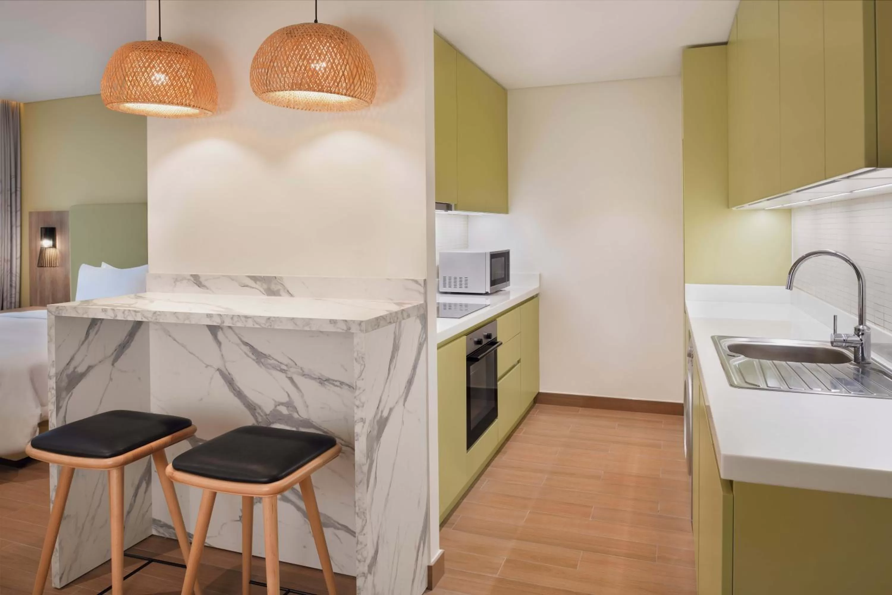 Studio Suite, 2 Twin, City View, Low Floor in Element City Center Doha