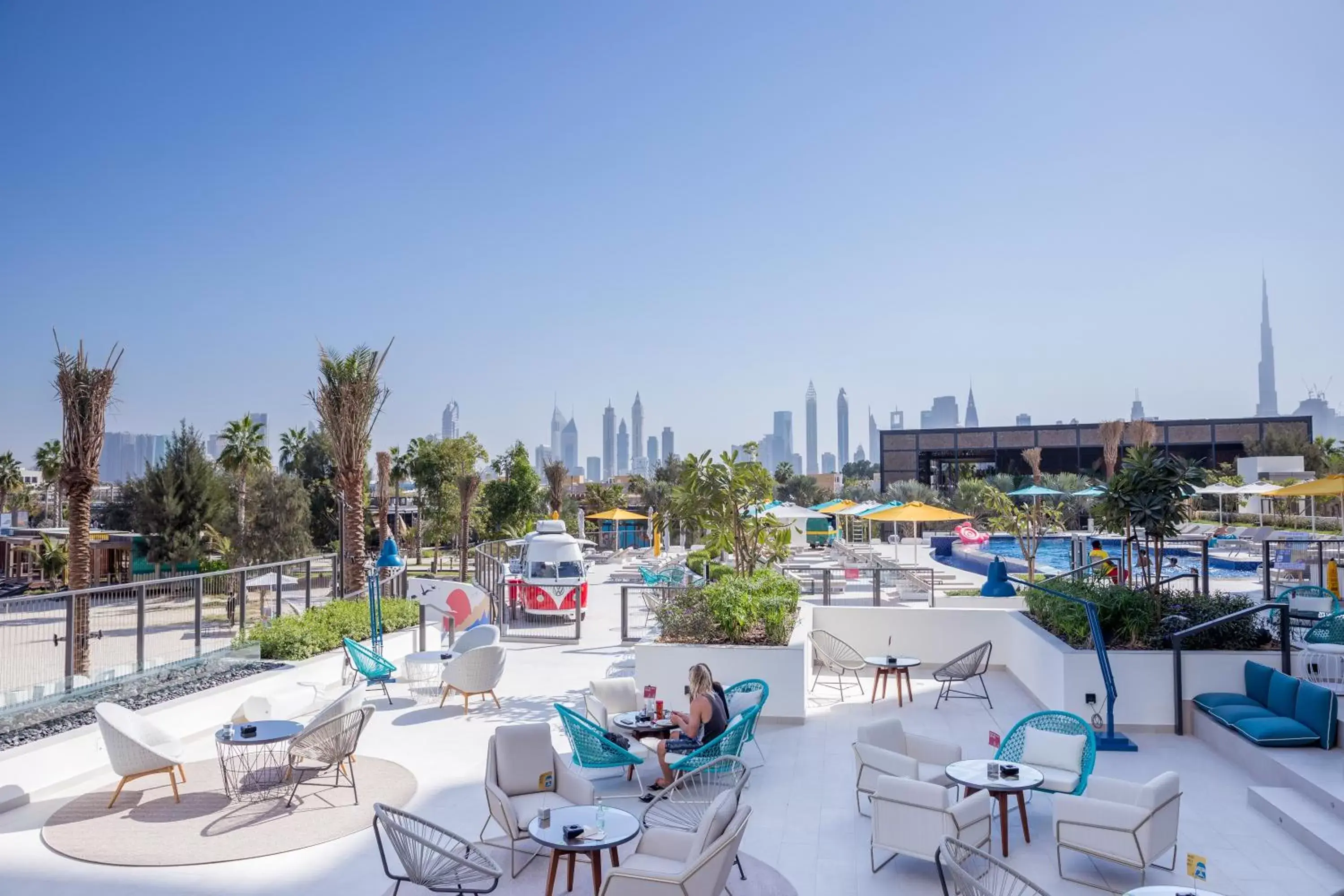 Swimming pool in Rove La Mer Beach, Jumeirah Swimming pool in Rove La Mer Beach, Jumeirah