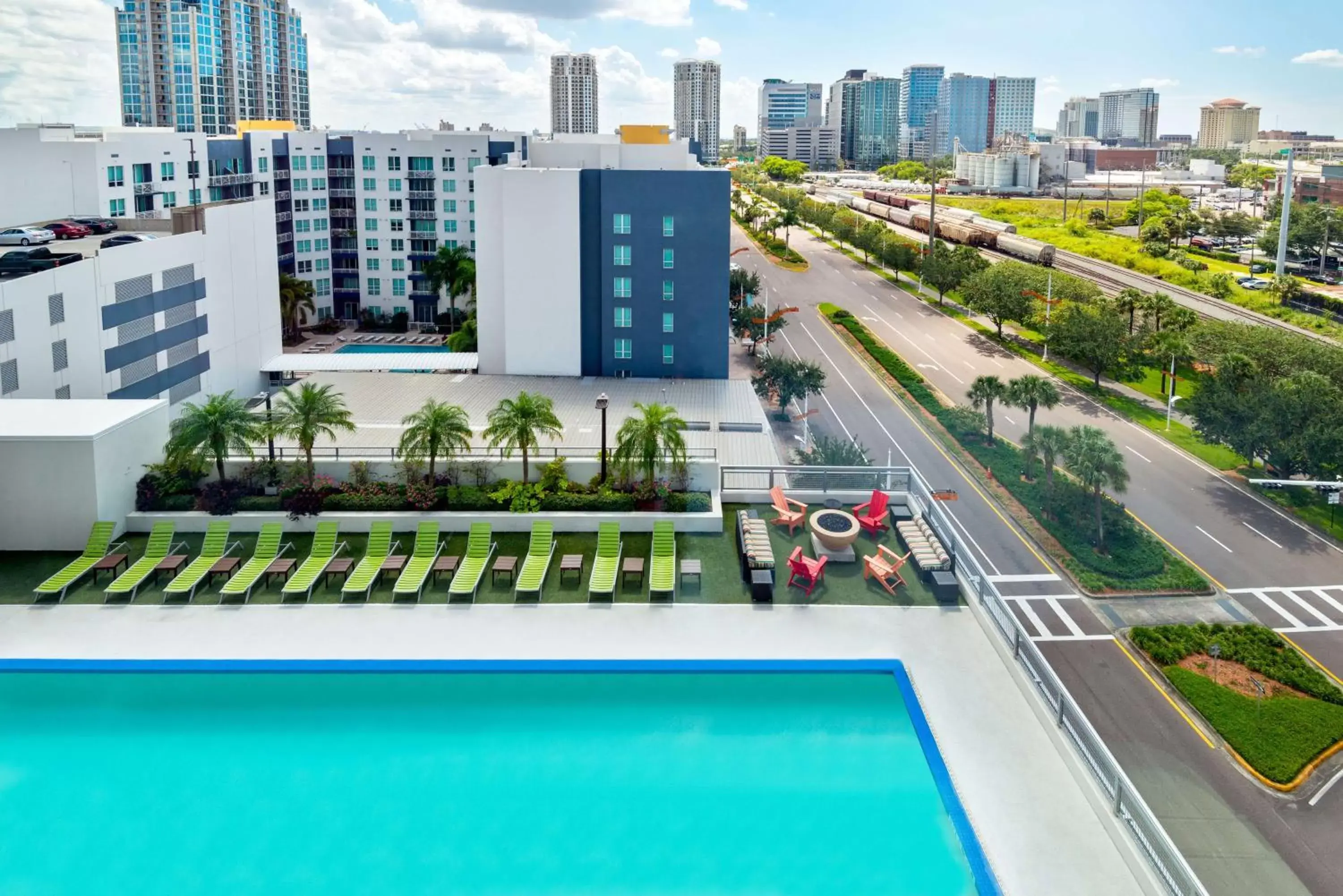 View (from property/room), Pool View in Home2 Suites By Hilton Tampa Downtown Channel District
