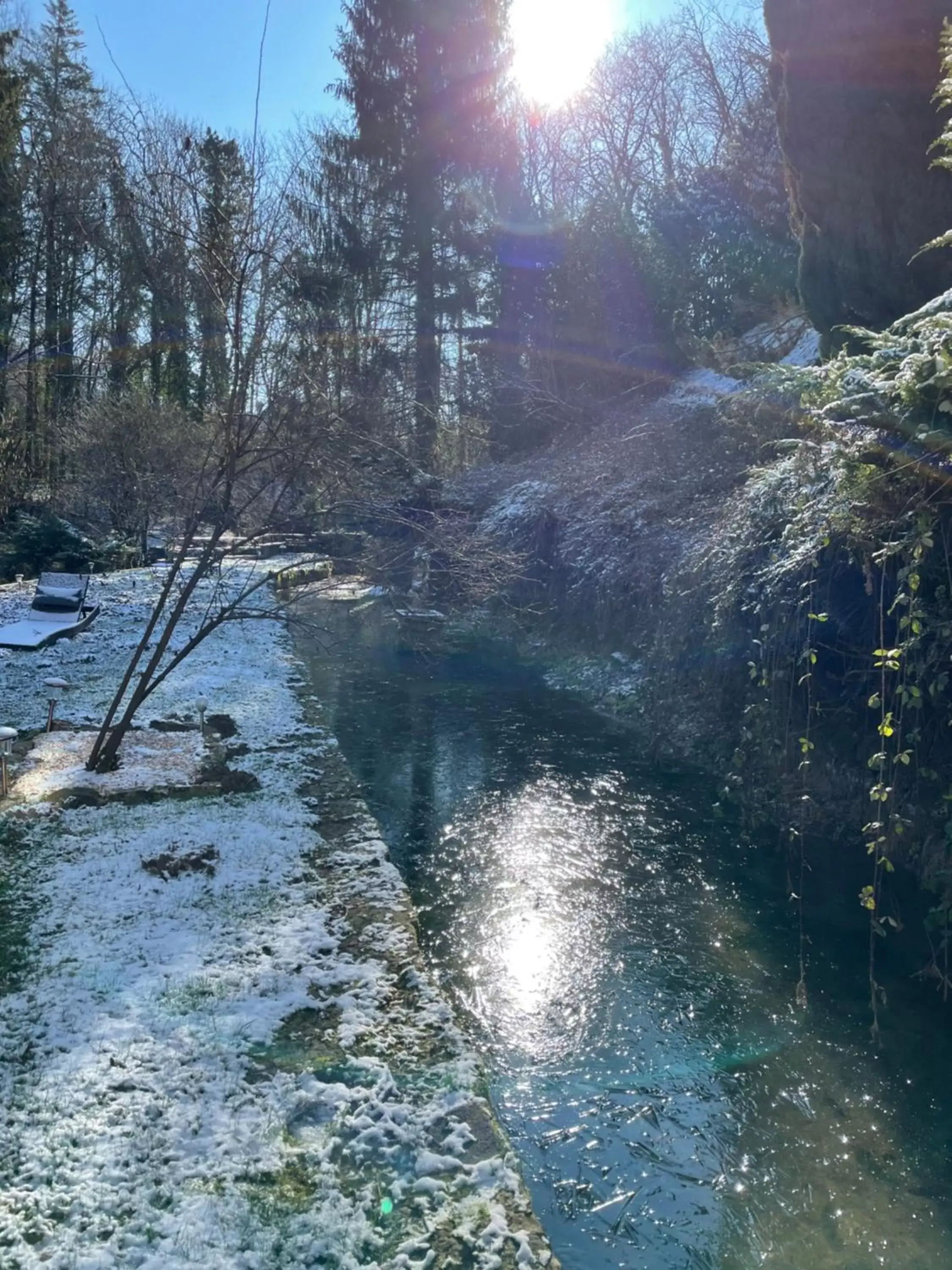 Winter in Domaine Du Moulin Vallée Heureuse