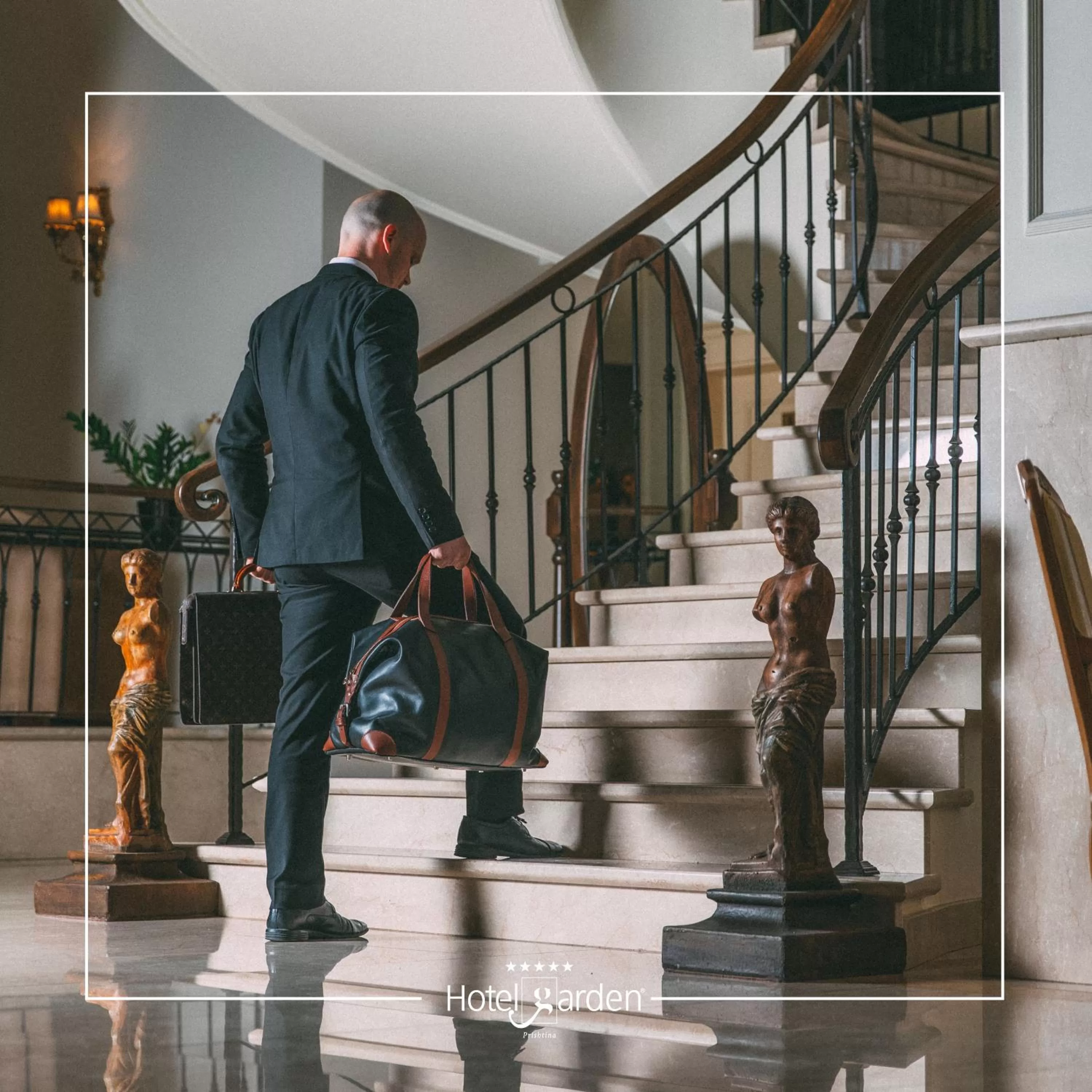 Staff in Hotel Garden