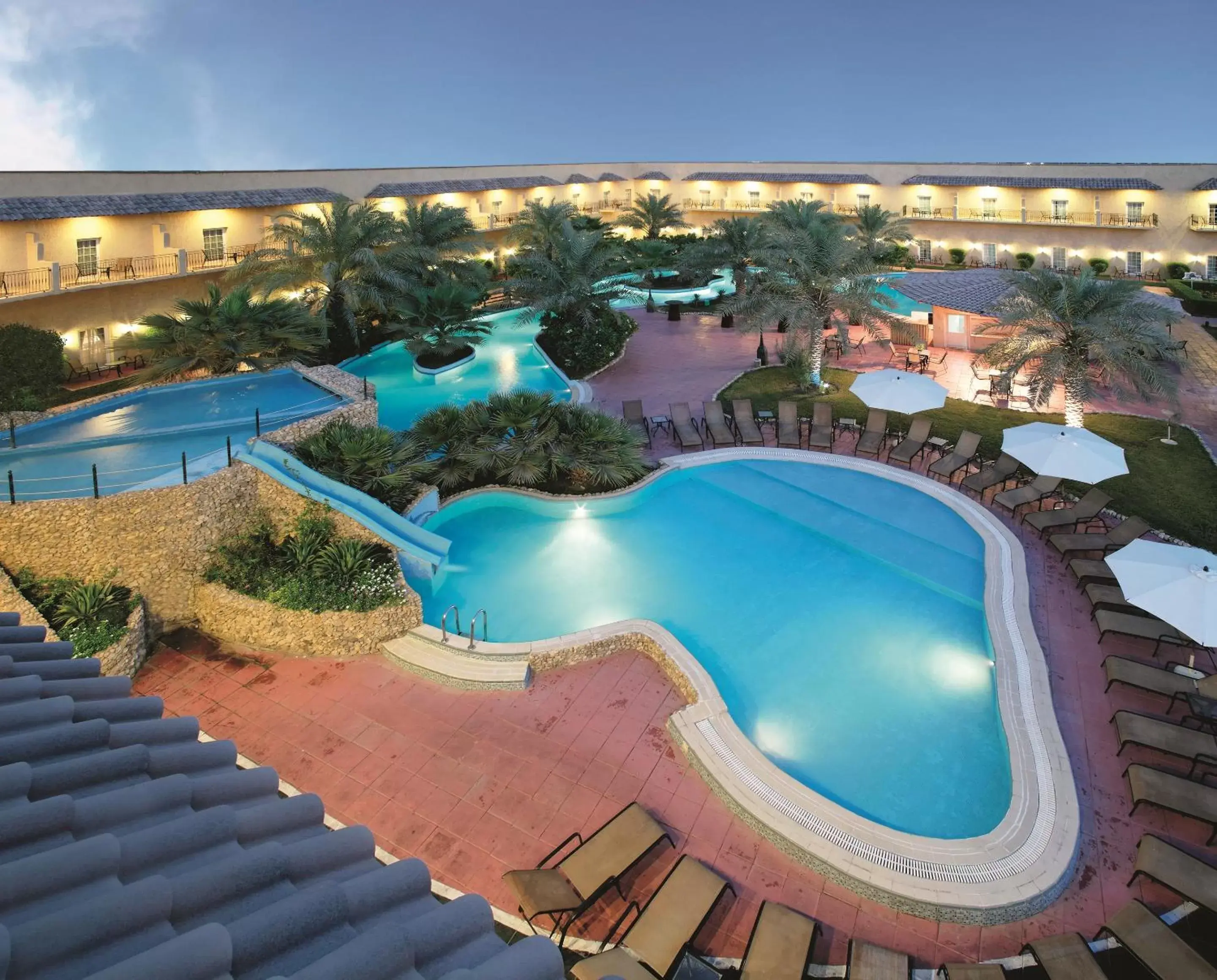 Swimming pool, Bird's-eye View in Mövenpick Hotel Kuwait