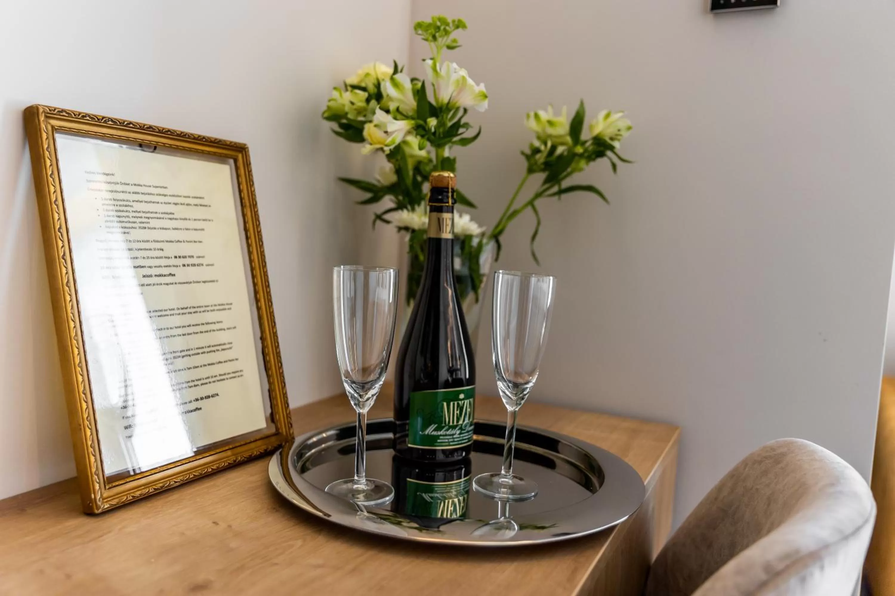 Alcoholic drinks in Mokka House Panzió