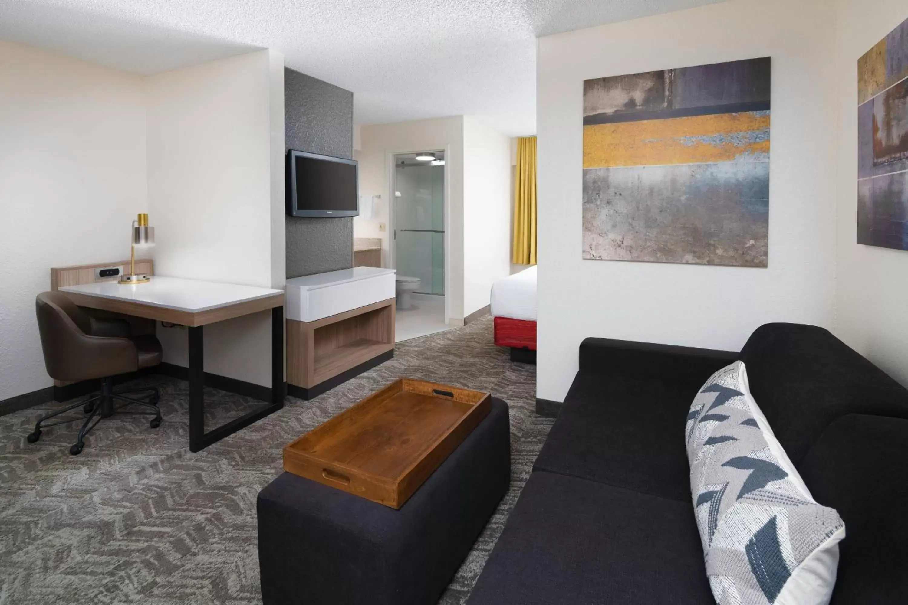 King Suite with Sofa Bed - Hearing Accessible in SpringHill Suites Houston Hobby Airport