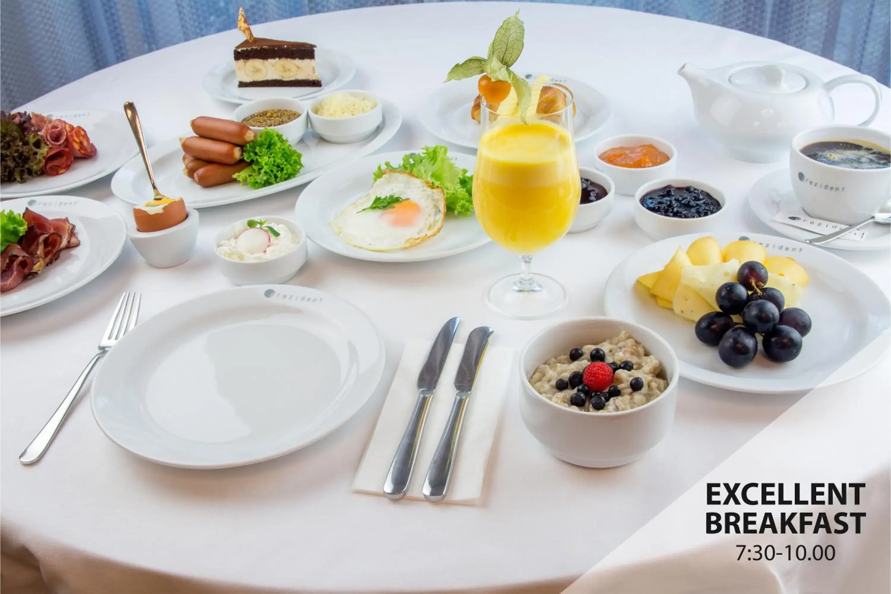 Breakfast in Prezident Luxury Spa & Wellness Hotel