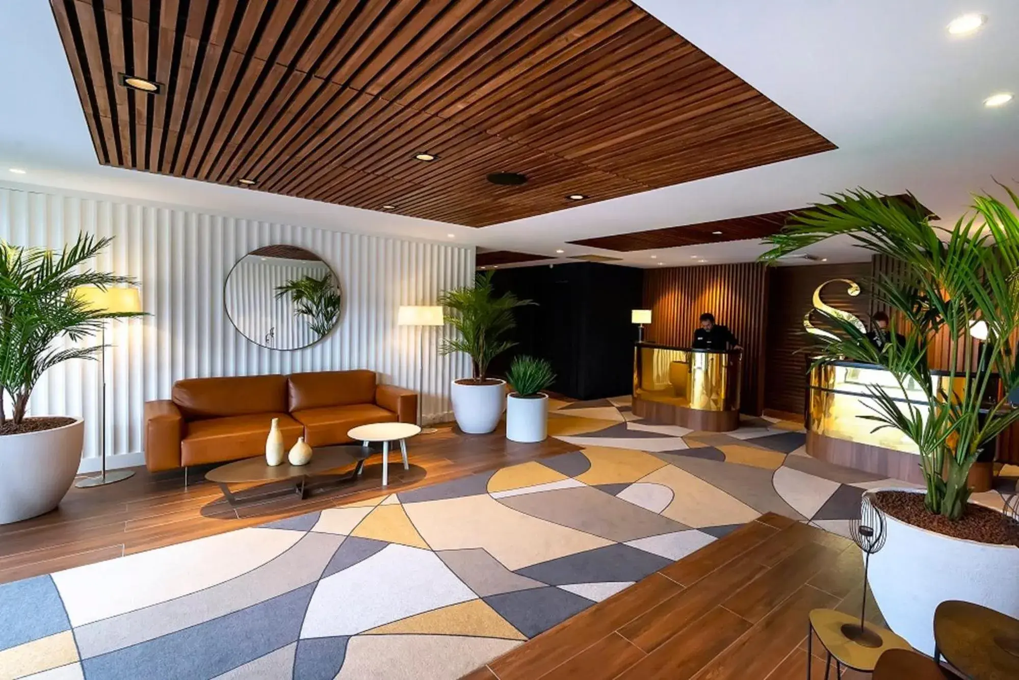 Lobby or reception in Servotel Saint-Vincent Lobby or reception in Servotel Saint-Vincent
