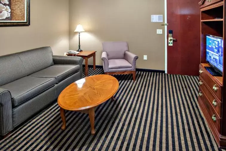 Living room, Seating Area in Mountain Inn & Suites Flat Rock