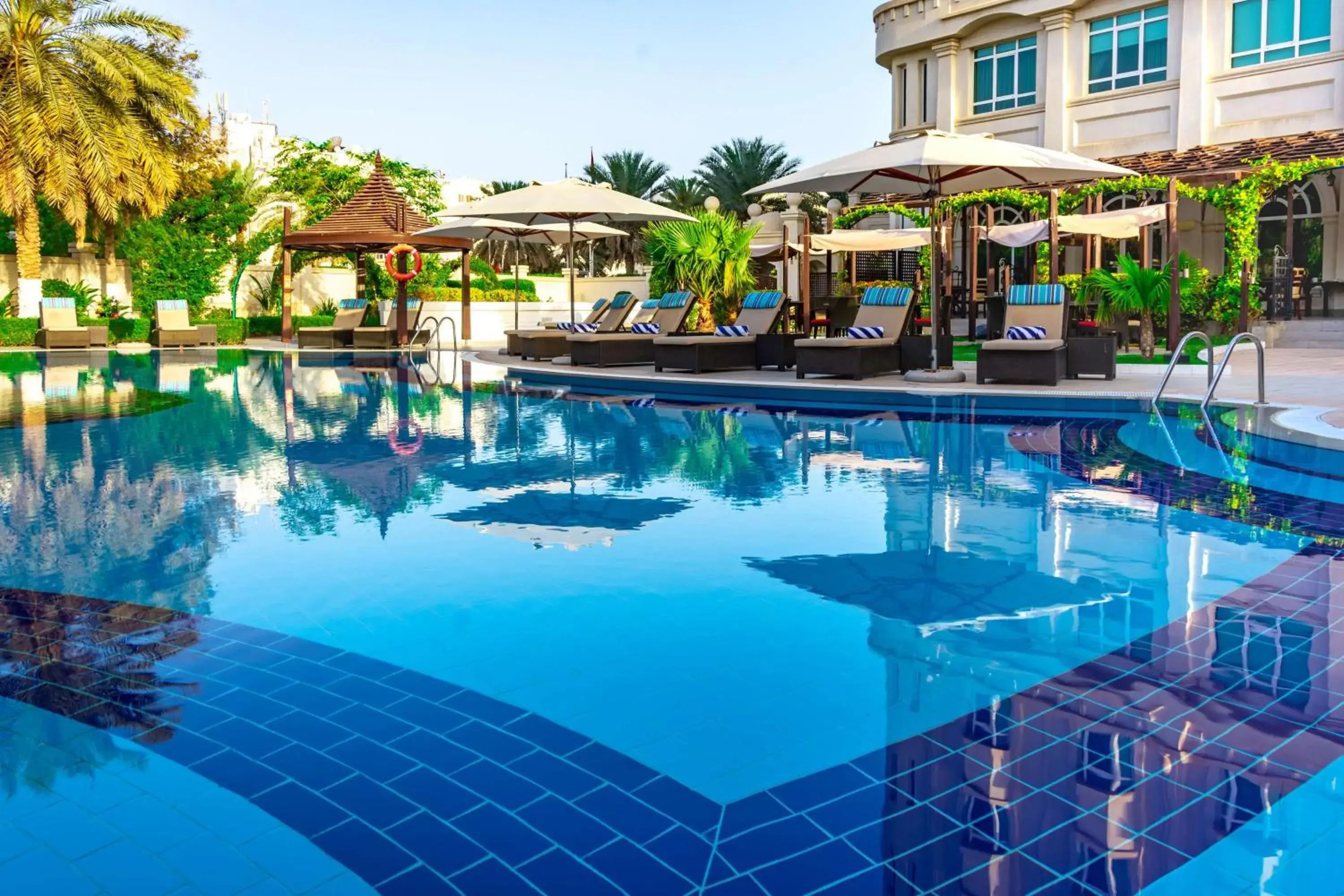 Pool view, Swimming Pool in Radisson Blu Hotel, Muscat