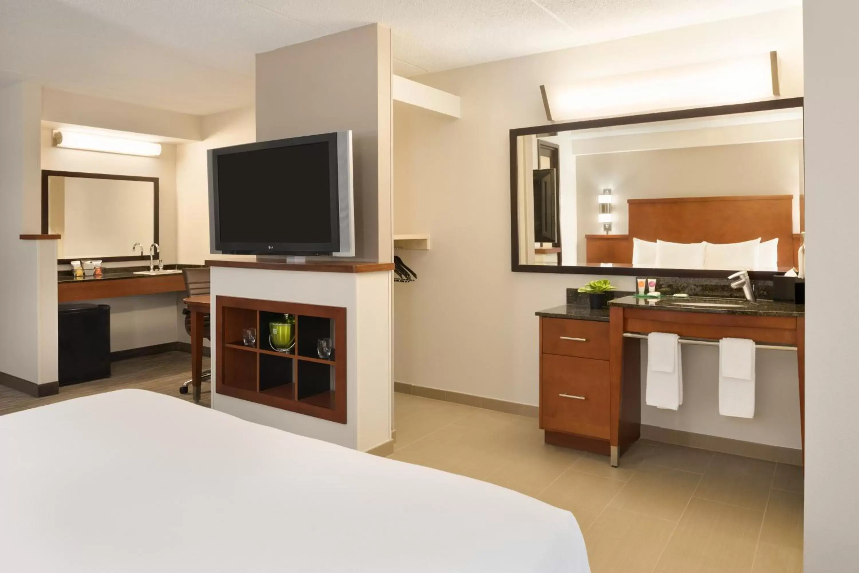 King Room with Sofa Bed and Accessible Tub - Disability Access in Hyatt Place Chicago Schaumburg King Room with Sofa Bed and Accessible Tub - Disability Access in Hyatt Place Chicago Schaumburg