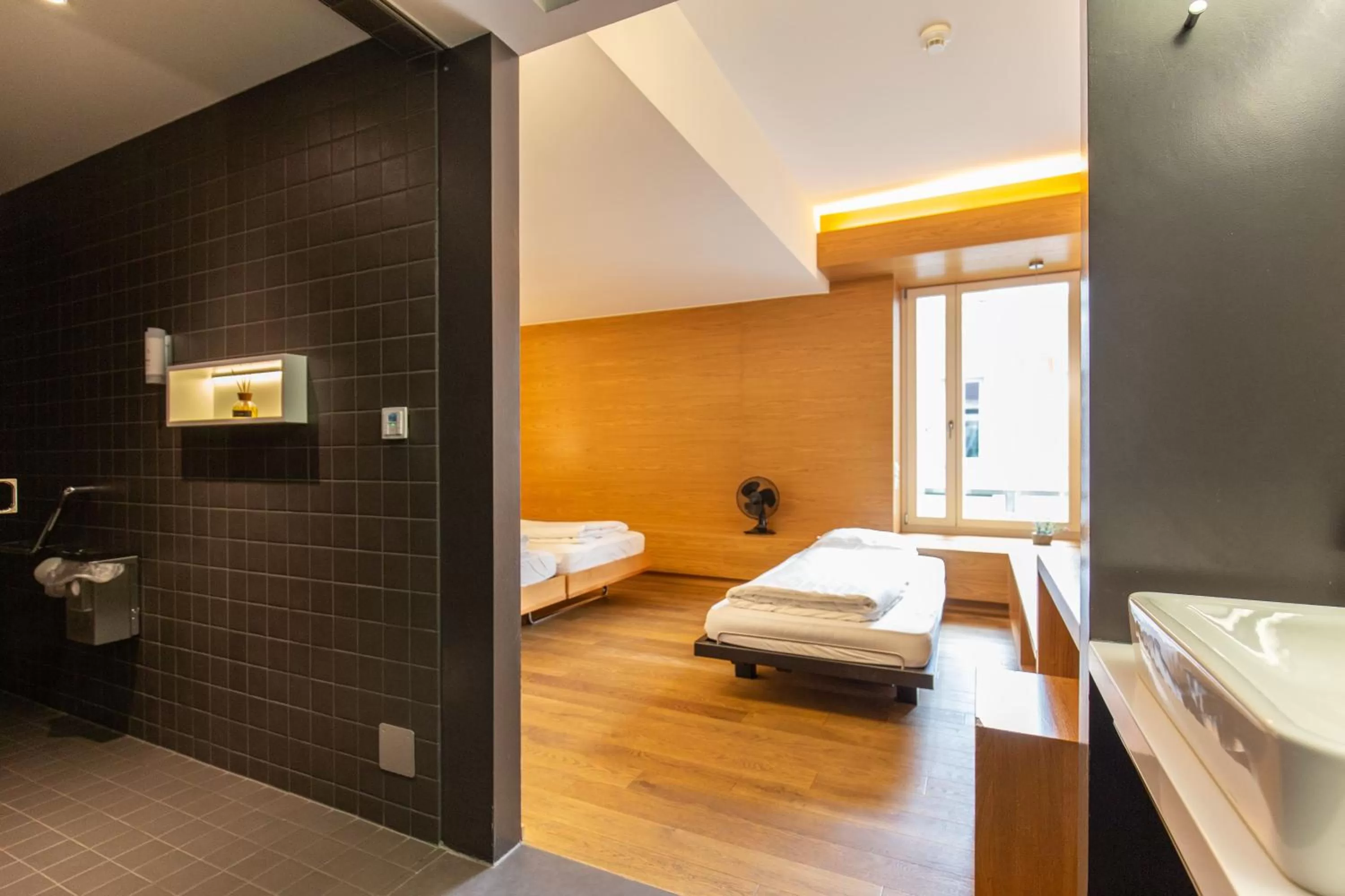 Bed in Hotel by Hyve Basel