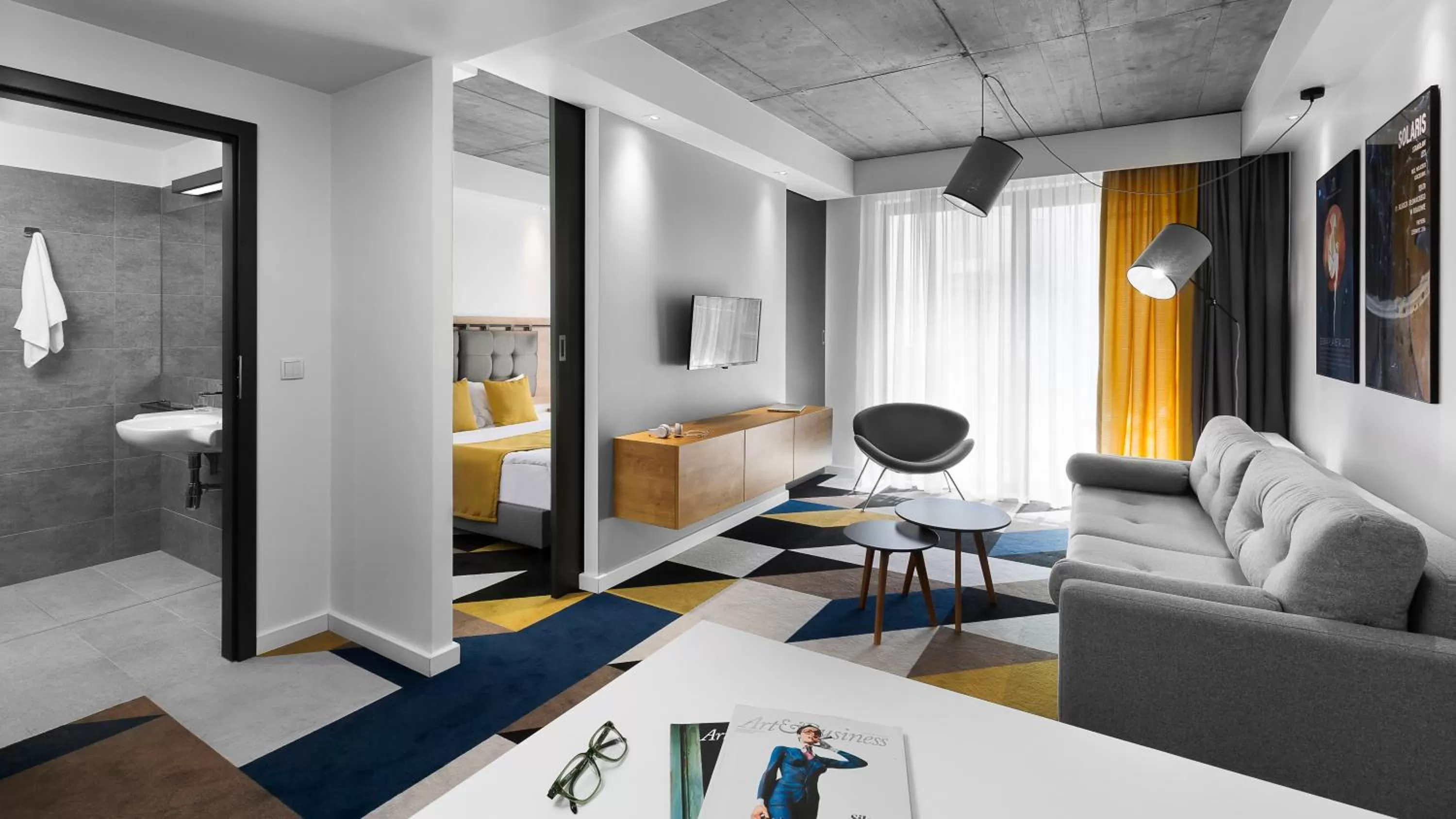 Living room, Bed in Lwowska 1