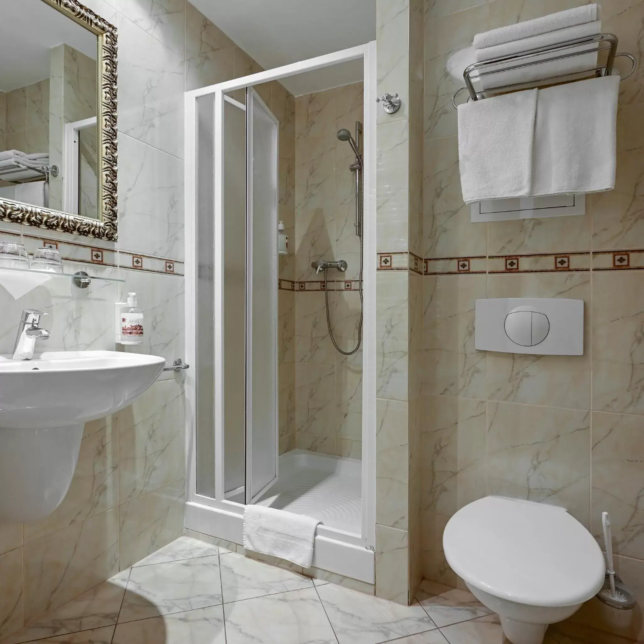 Shower, Bathroom in Hotel Continental