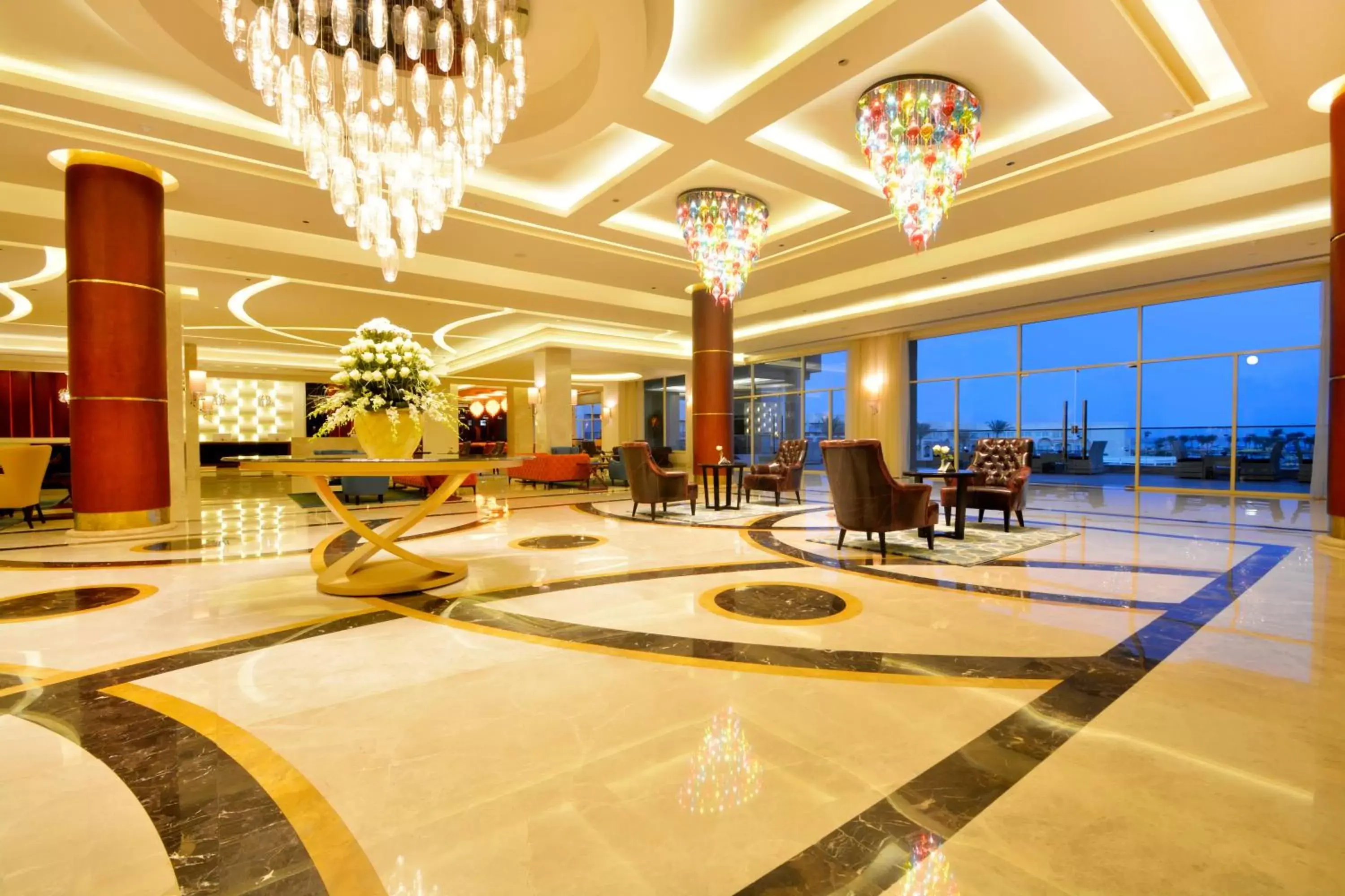 Lobby or reception, Lounge/Bar in Pickalbatros Royal Moderna Sharm "Aqua Park"