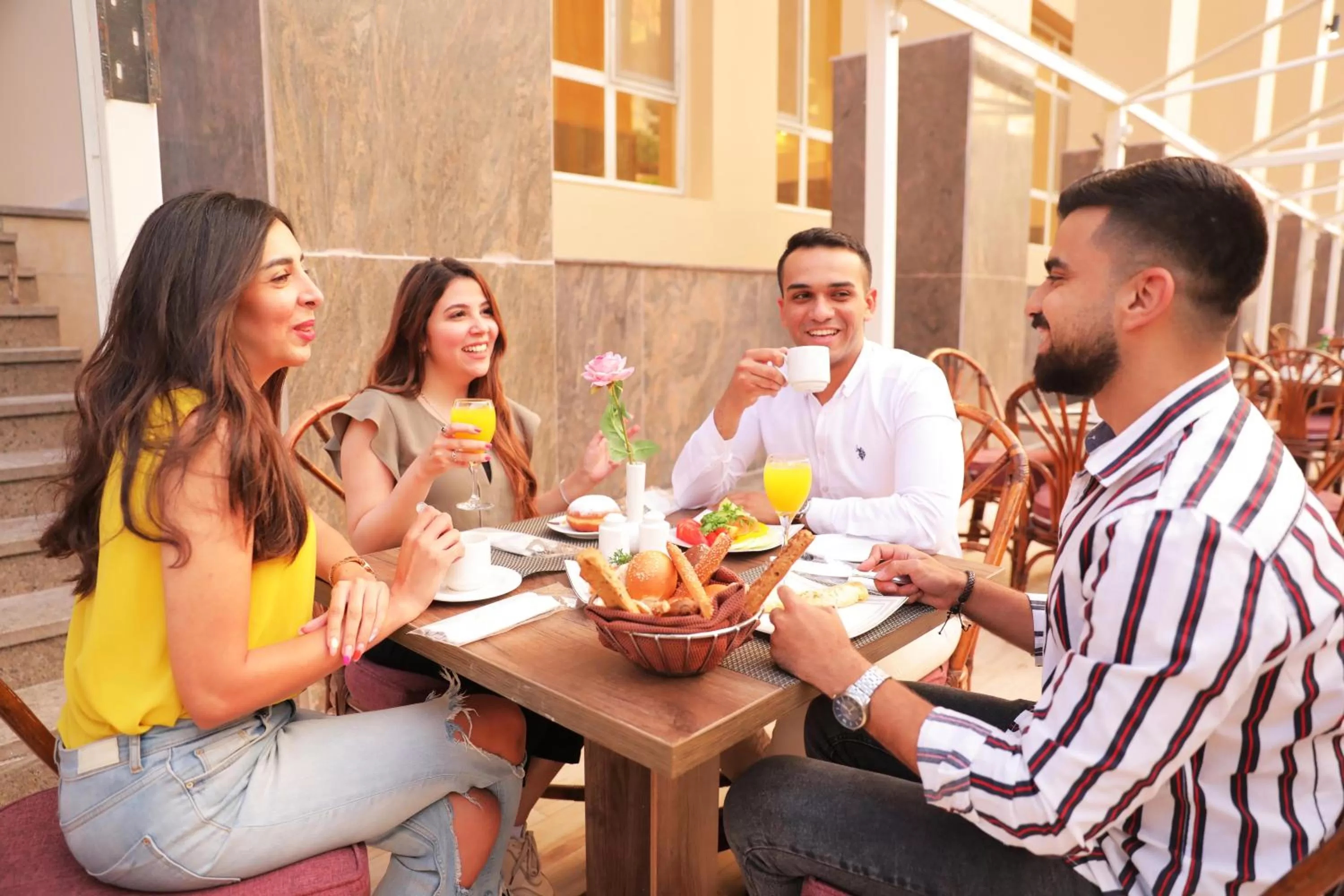 People in Triumph Plaza Hotel