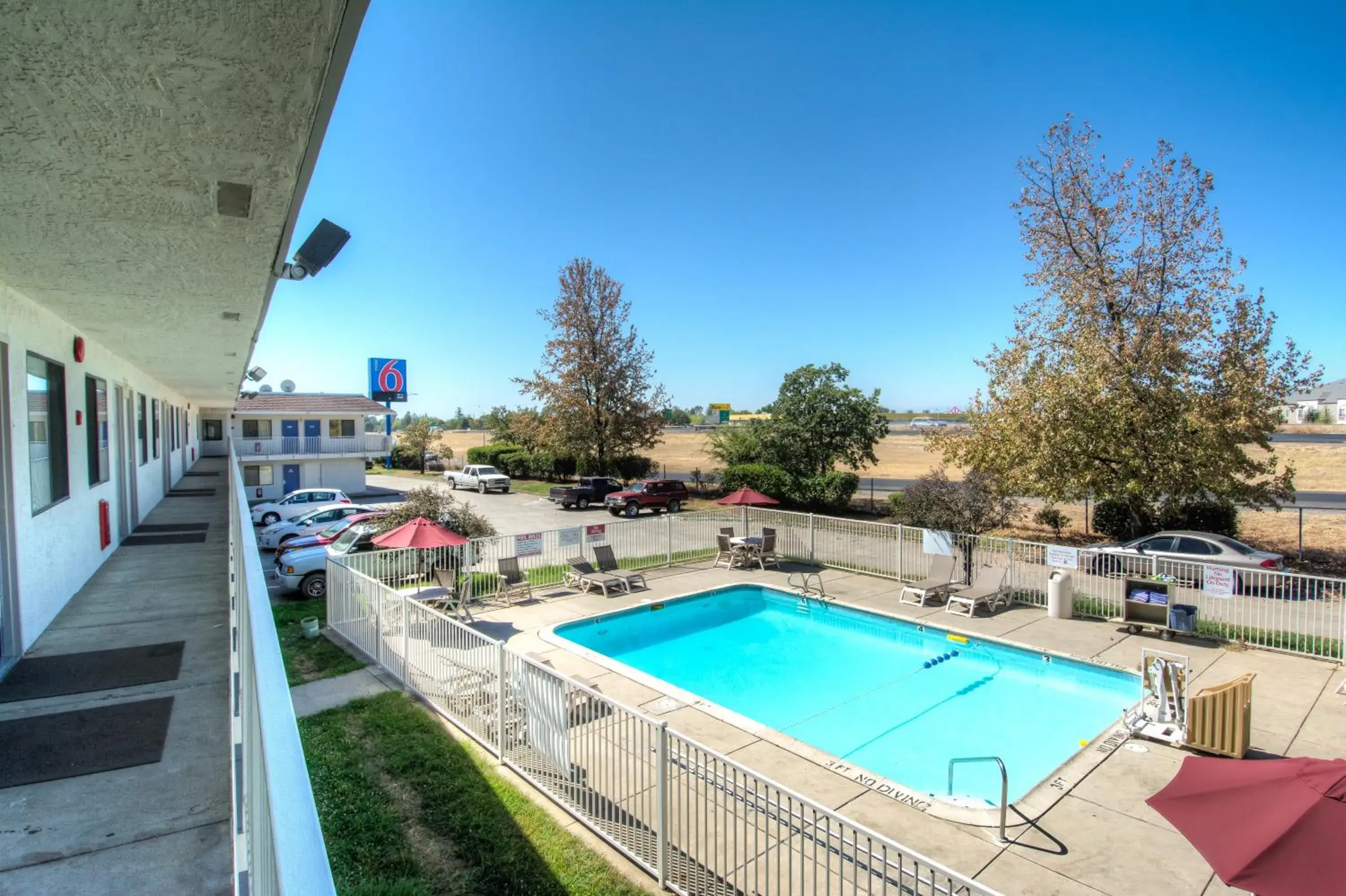 Swimming pool in Motel 6-Redding, CA - North Swimming pool in Motel 6-Redding, CA - North