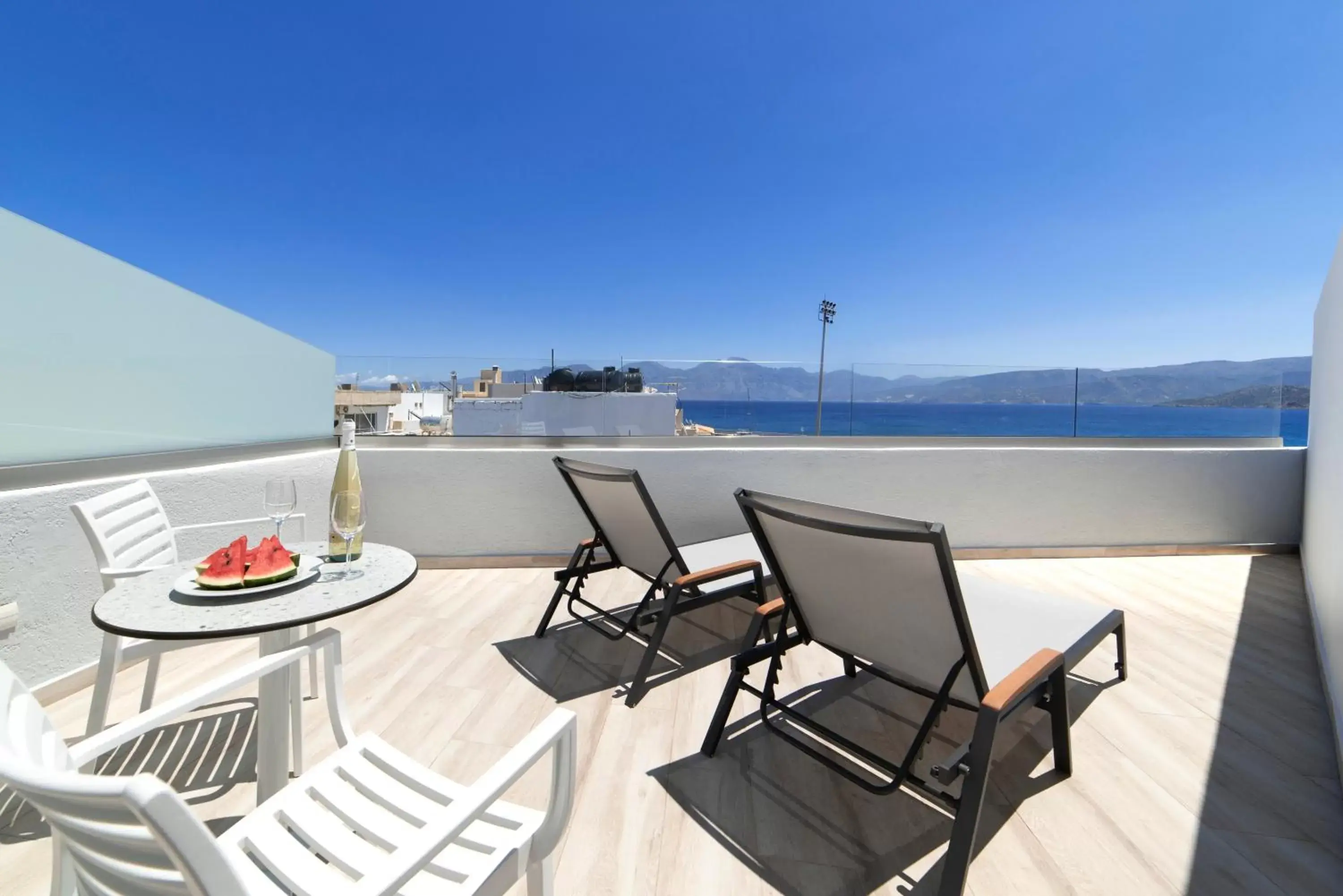 Balcony/Terrace in Naiades Marina Hotel