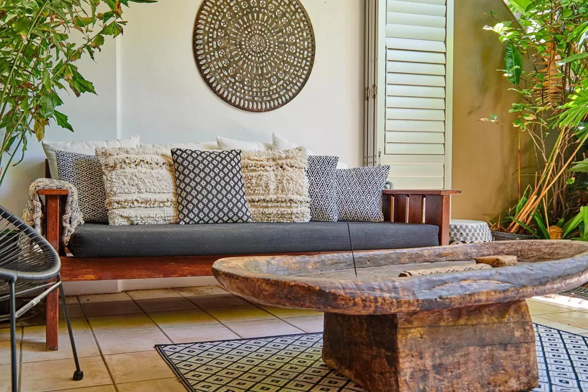 Patio, Seating Area in Julians Apartments