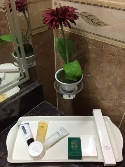 Decorative detail, Bathroom in Doha Dynasty Hotel