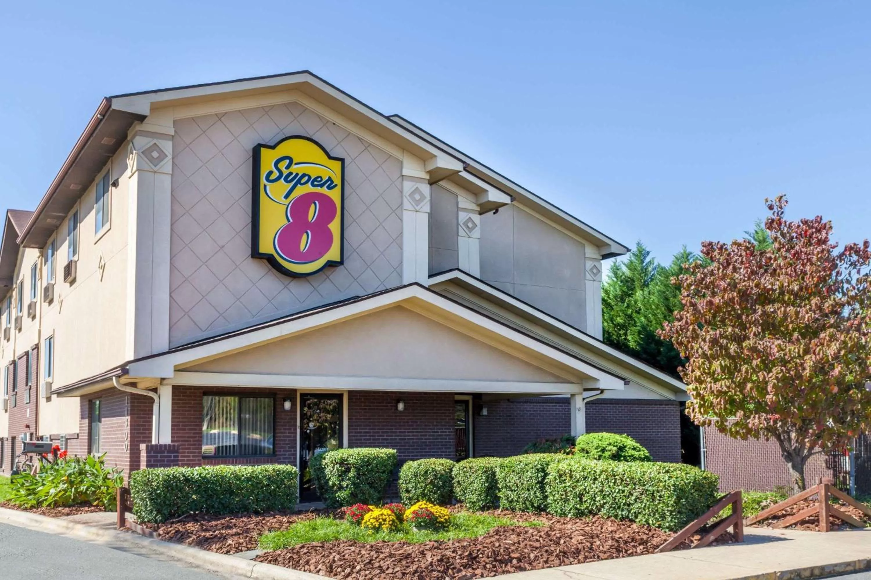 Property building in Super 8 by Wyndham Charlotte/Amusement Park Area