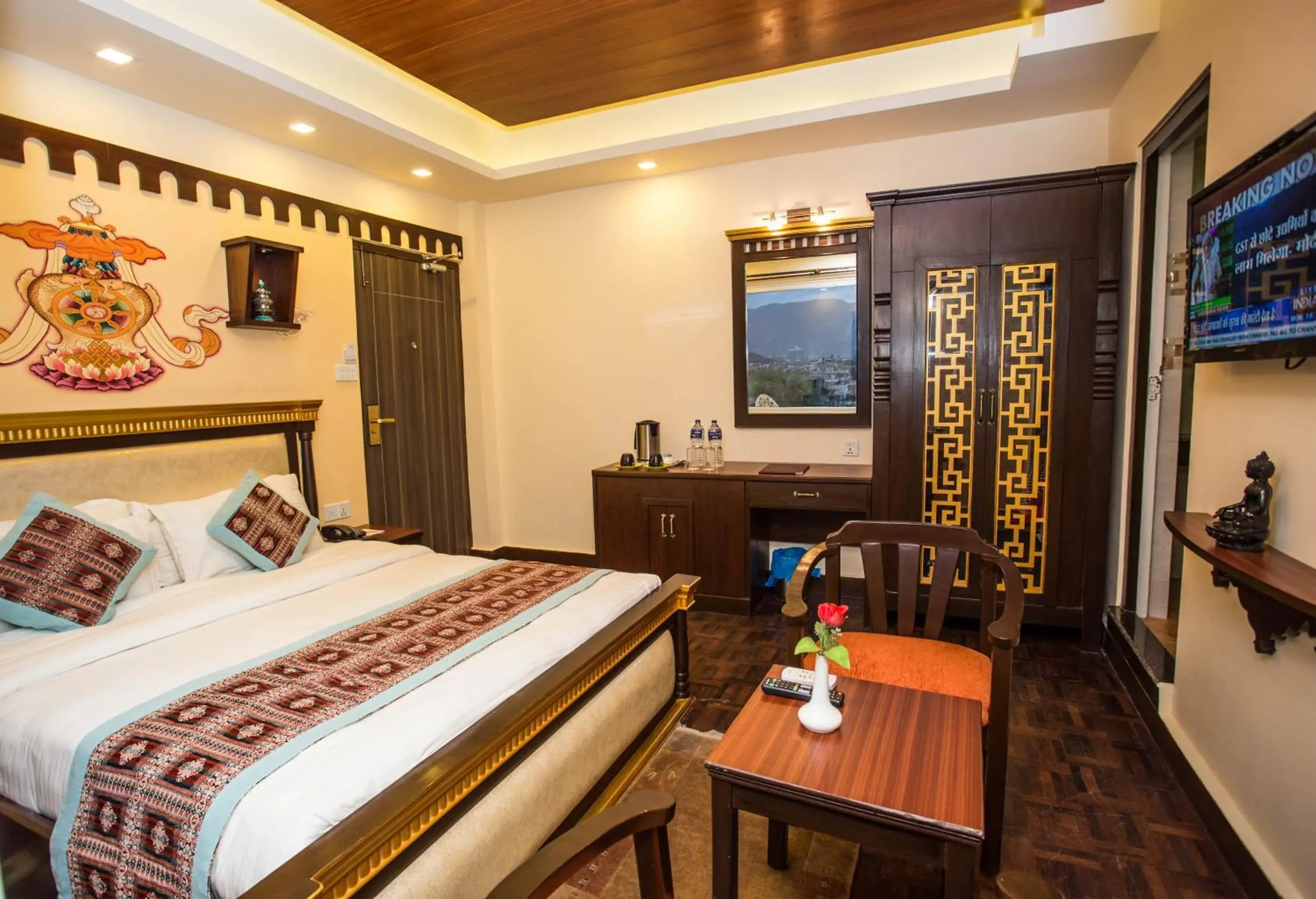 Bedroom, Bed in Hotel Encounter Nepal
