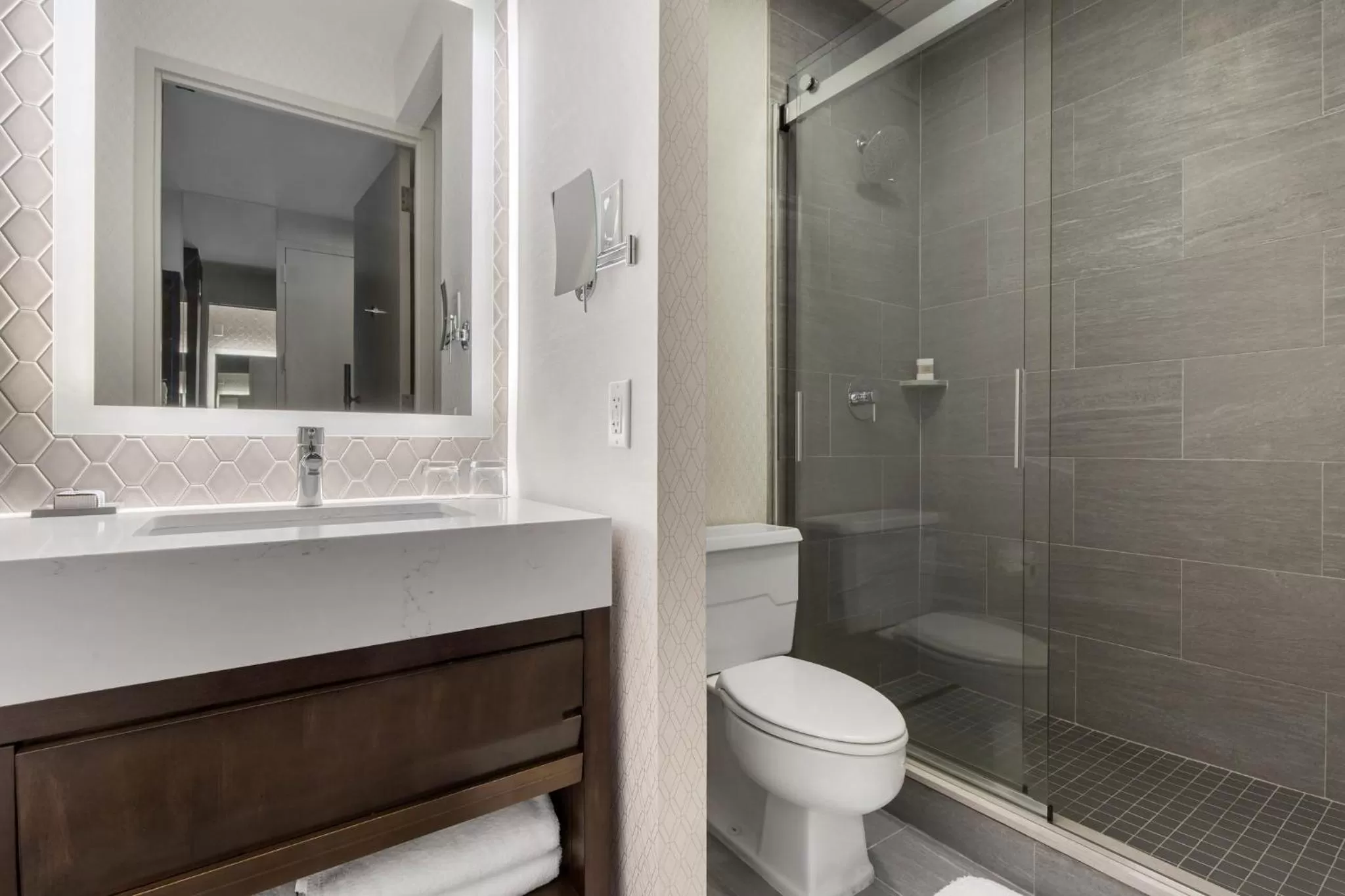 Bathroom in Omni Charlotte Hotel