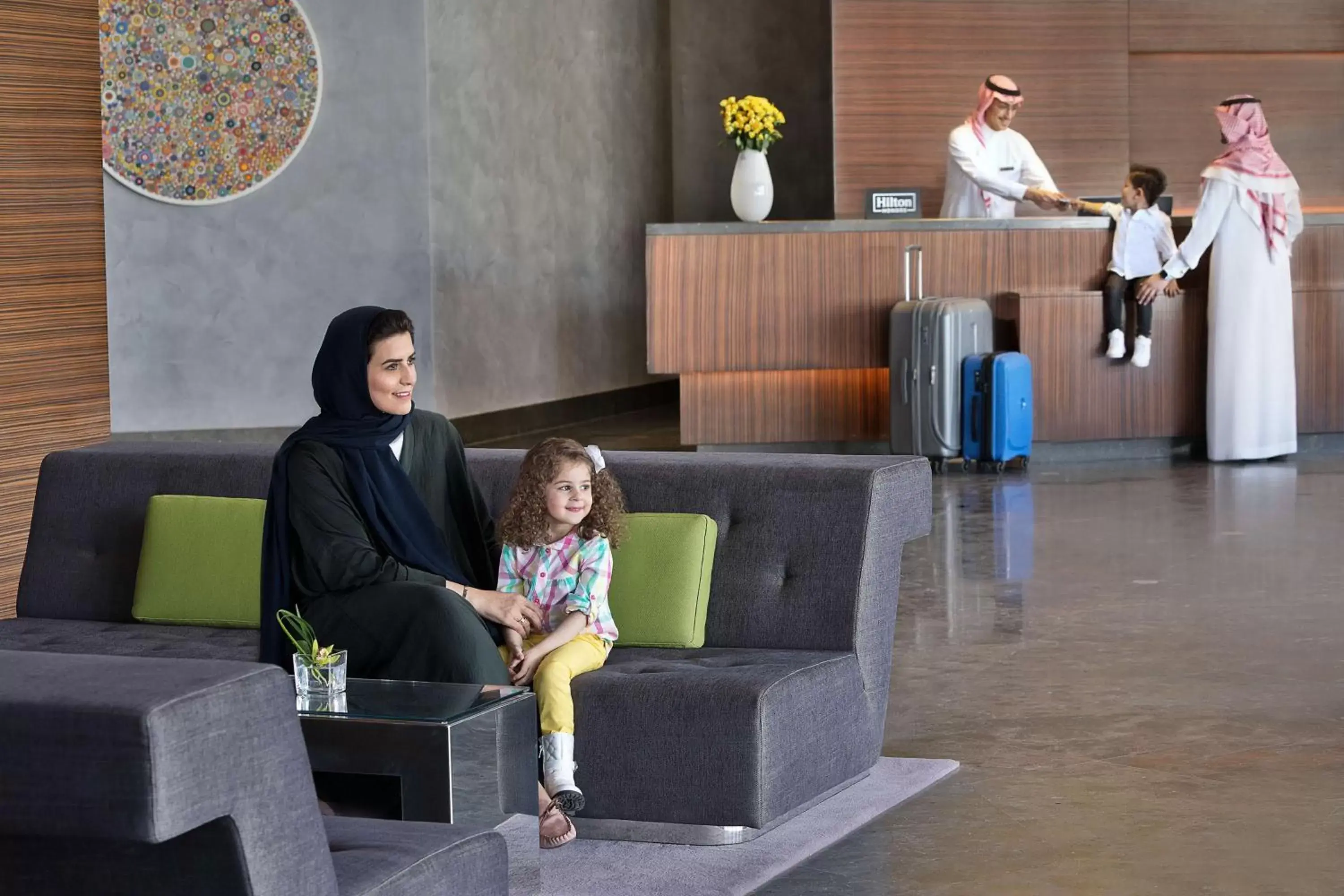 Lobby or reception, Family in Hilton Riyadh Hotel & Residences
