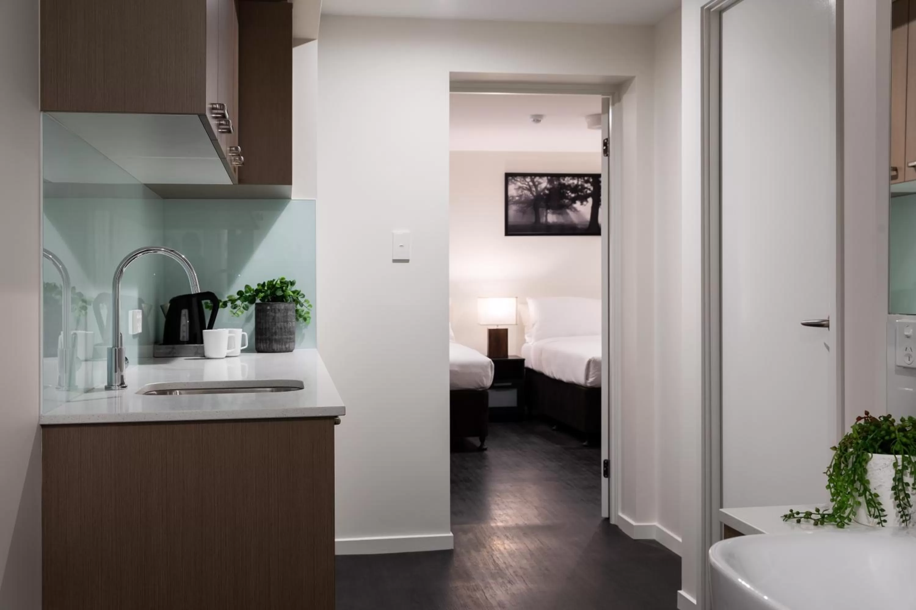 Kitchen or kitchenette in Ascot Budget Inn & Residences