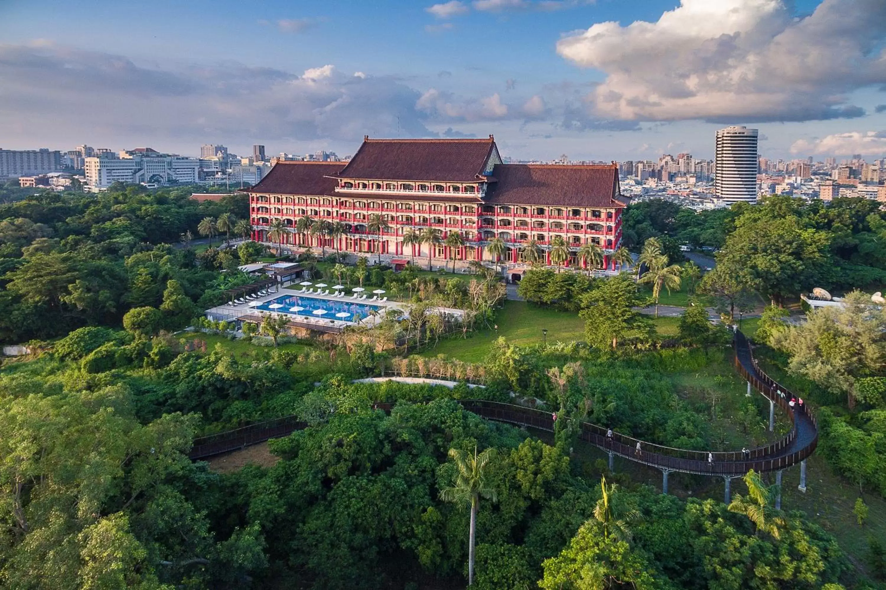 Bird's eye view in The Grand Hotel Kaohsiung Bird's eye view in The Grand Hotel Kaohsiung