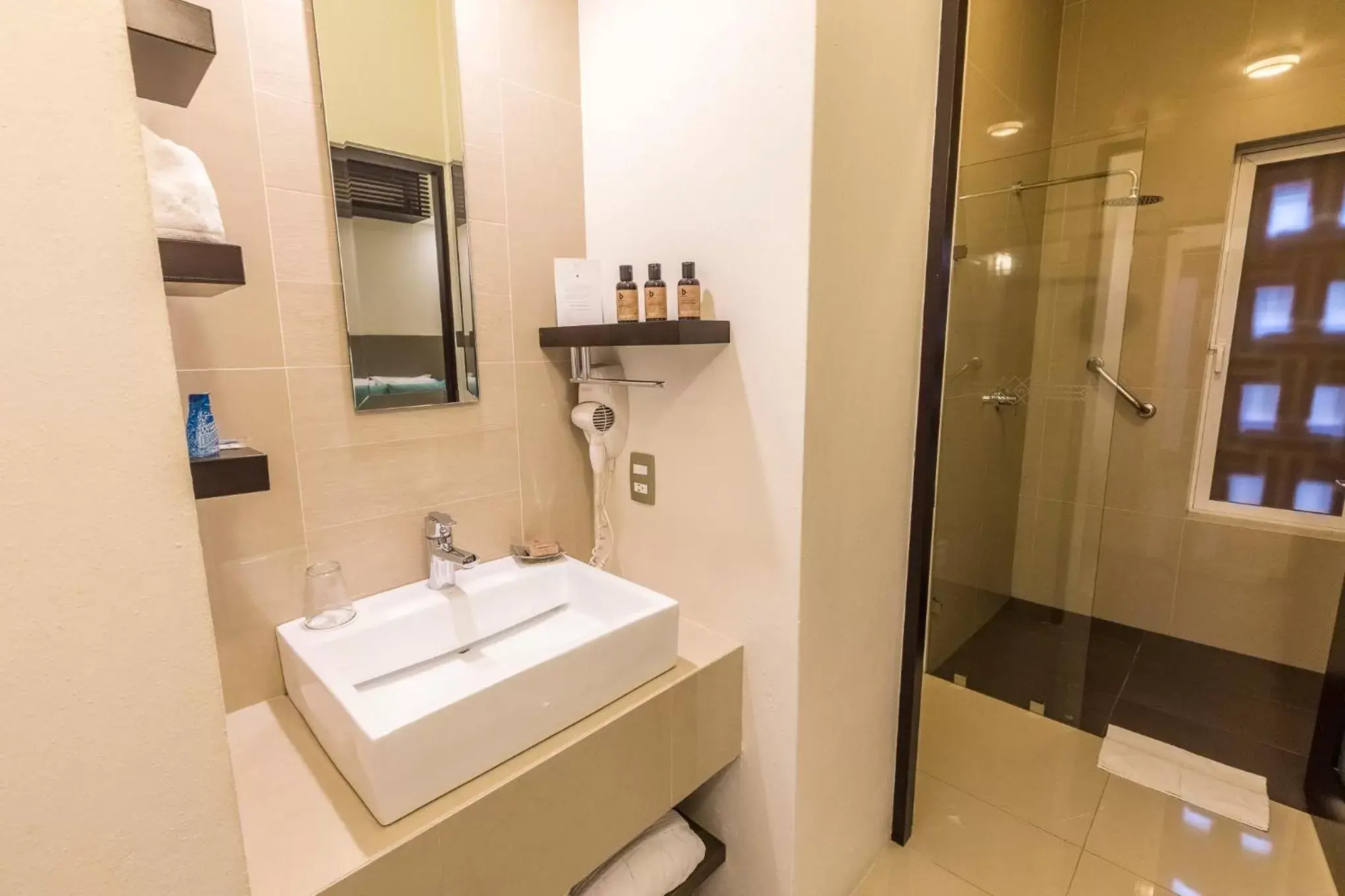 Shower, Bathroom in Marialicia Suites, Hotel Boutique