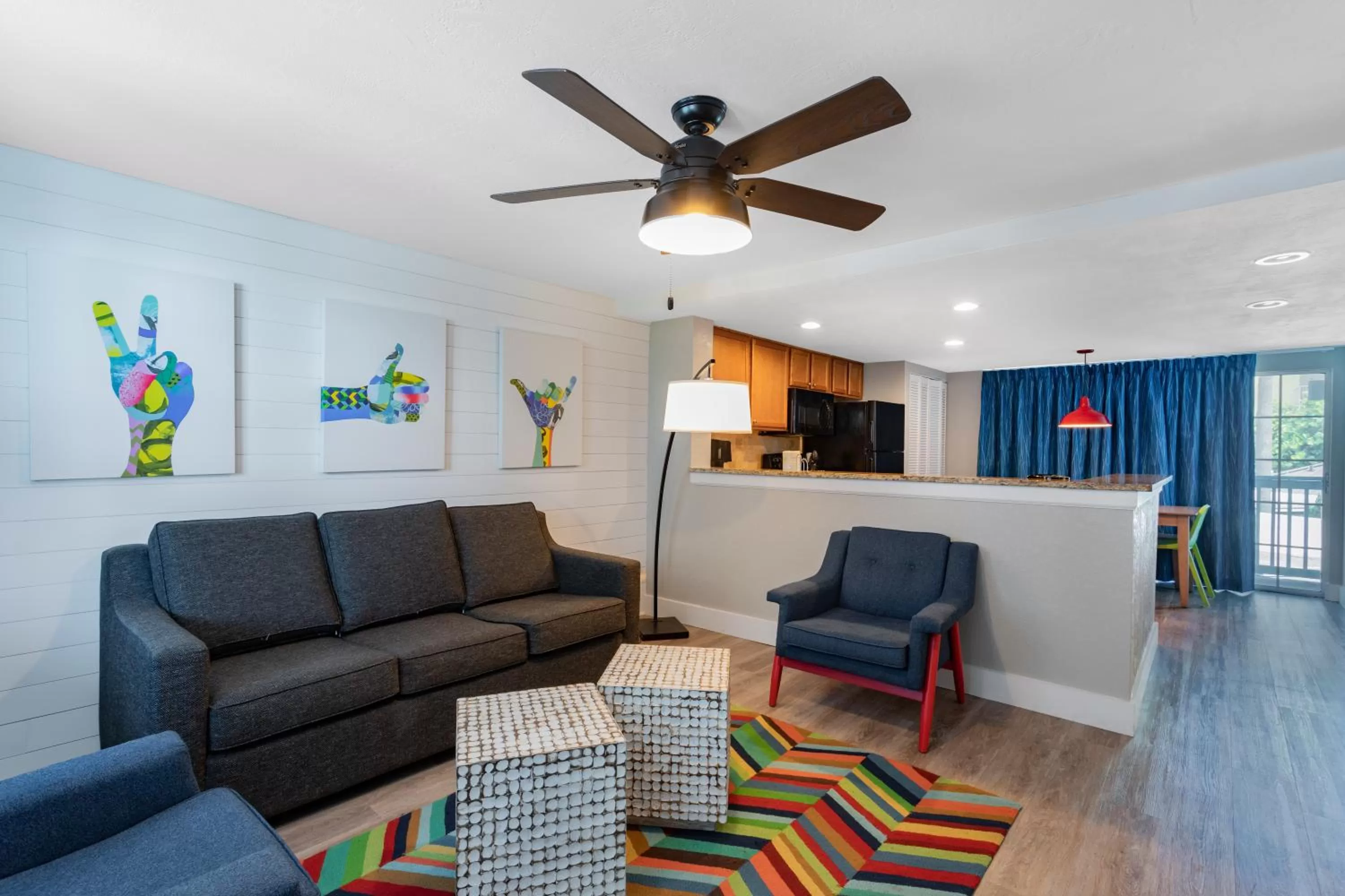 Living room in Coconut Palms Beach Resort II