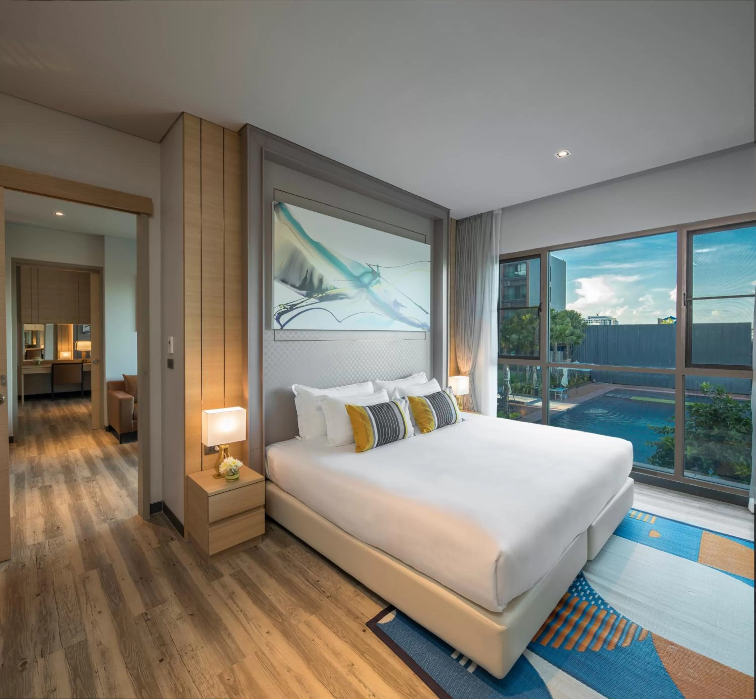 Bed in AisanA Hotel Korat