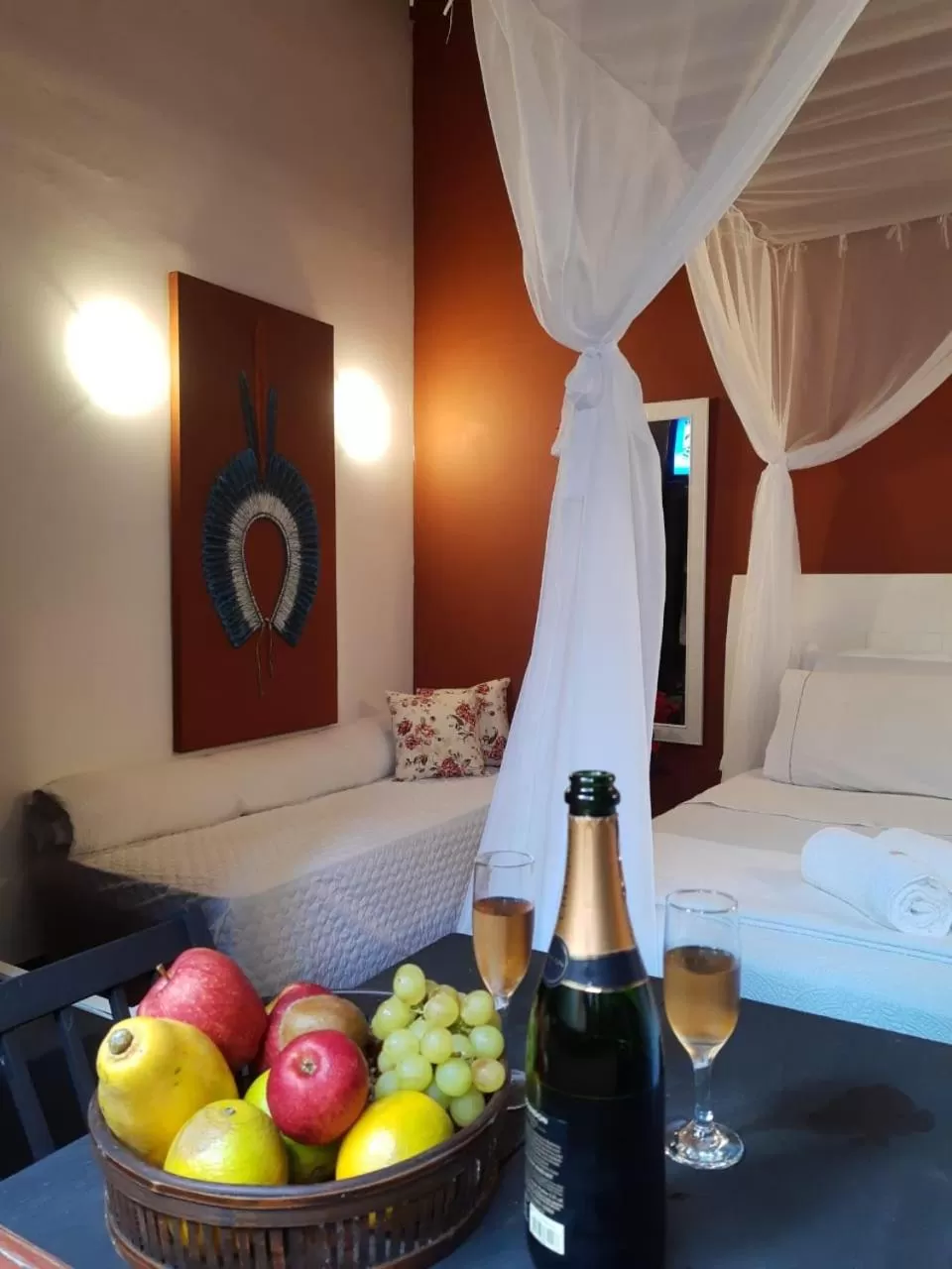 Bed in Magias de Paraty Ecopousada