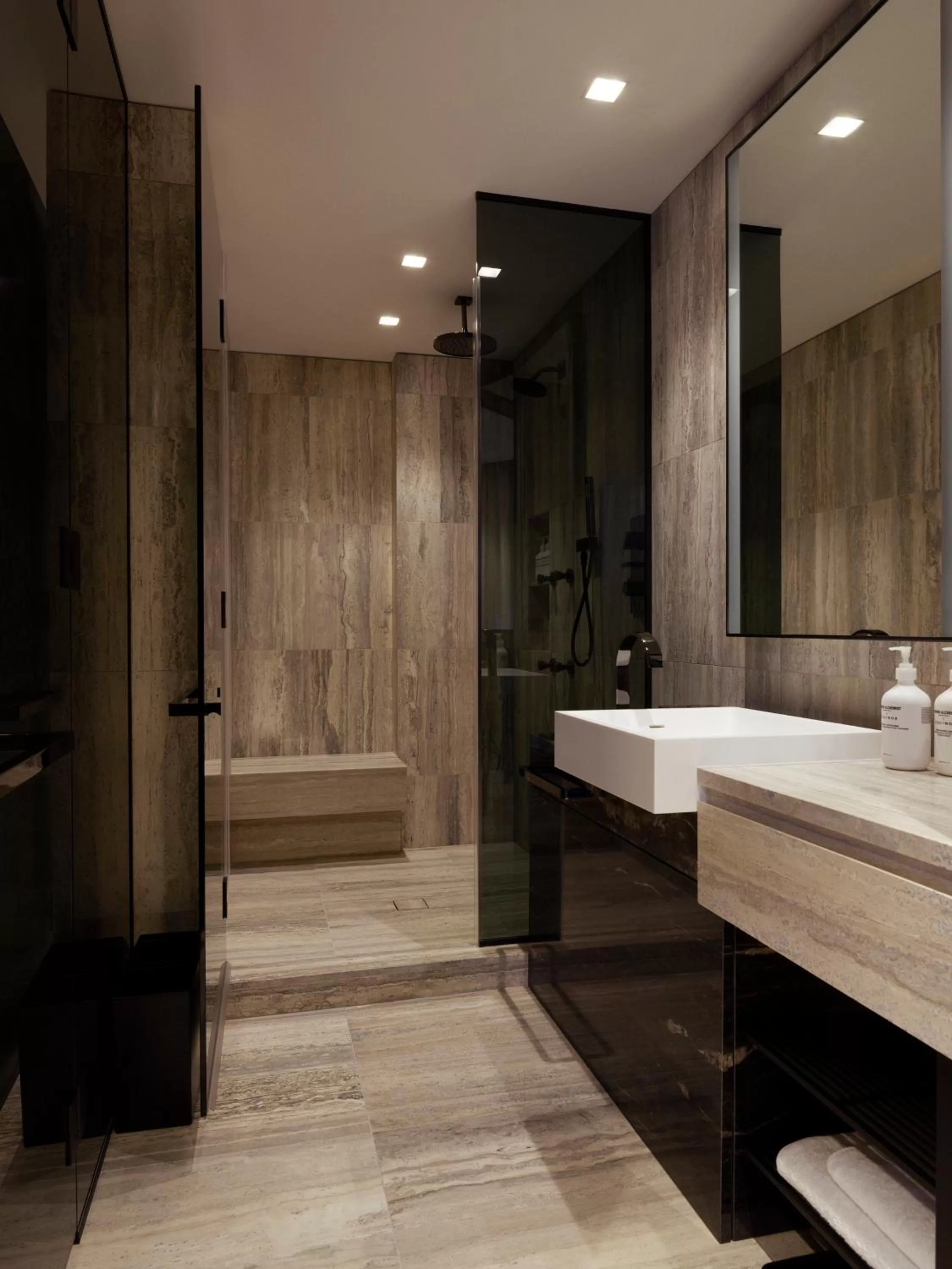 Bathroom in Equinox Hotel New York