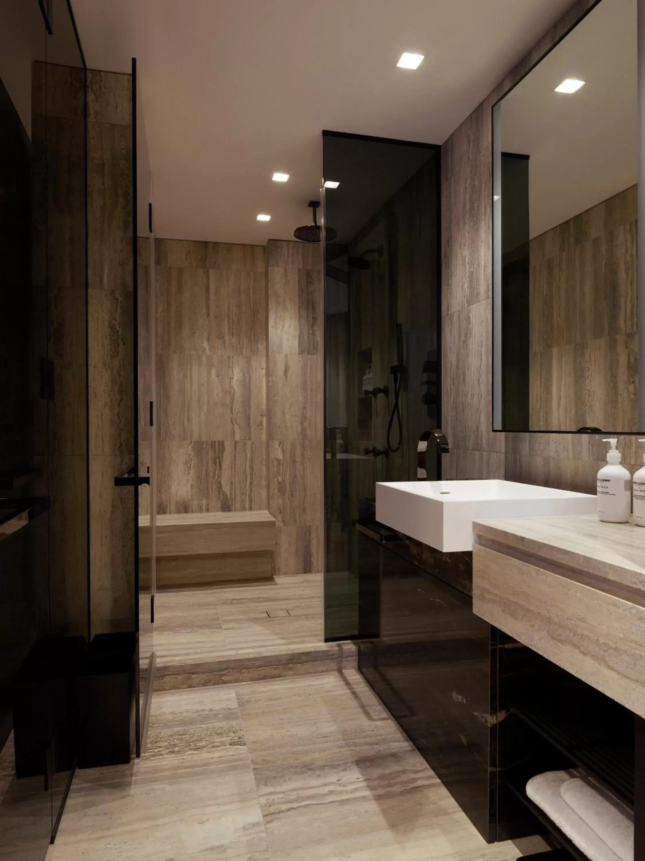 Bathroom in Equinox Hotel Hudson Yards New York City