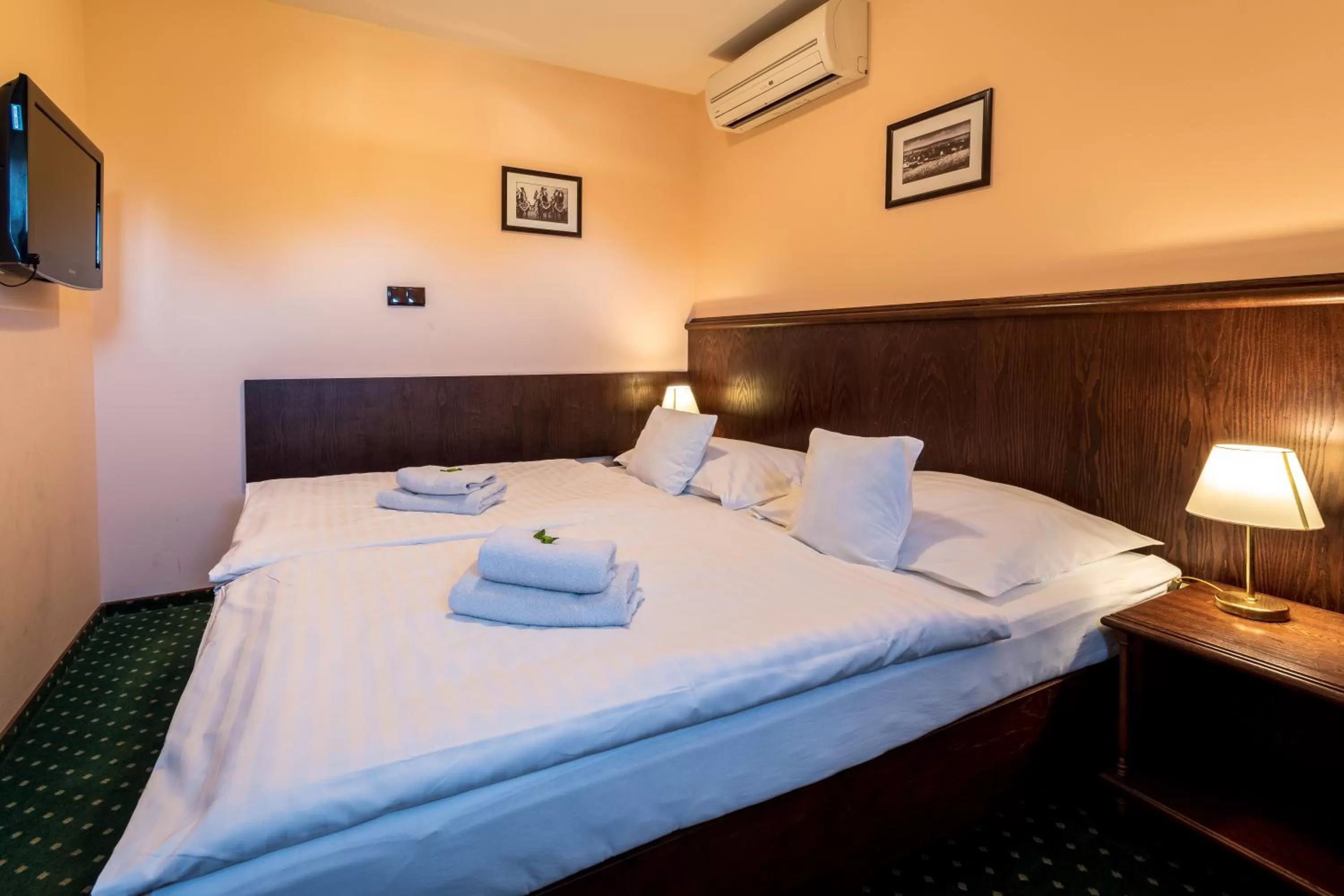 Bed in Hotel U Hejtmana Šarovce