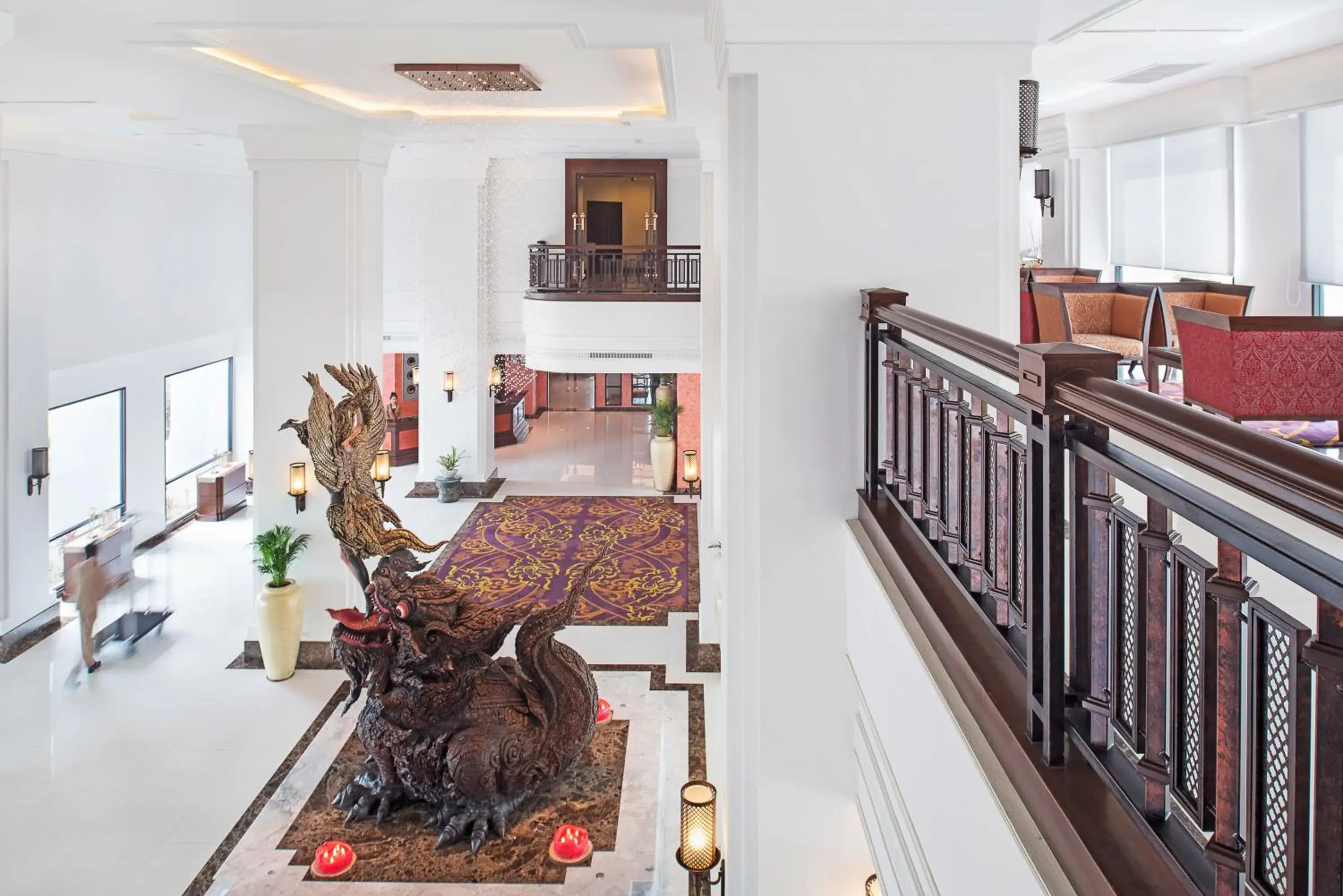 Lobby or reception, Kitchen/Kitchenette in Mida Grande Hotel Dhavaravati Nakhon Pathom