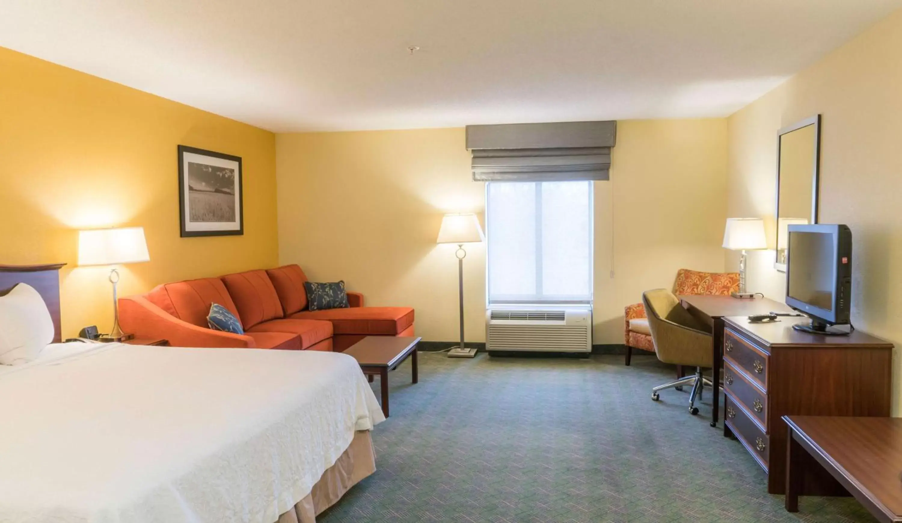 Bedroom, TV/Entertainment Center in Hampton Inn New Philadelphia