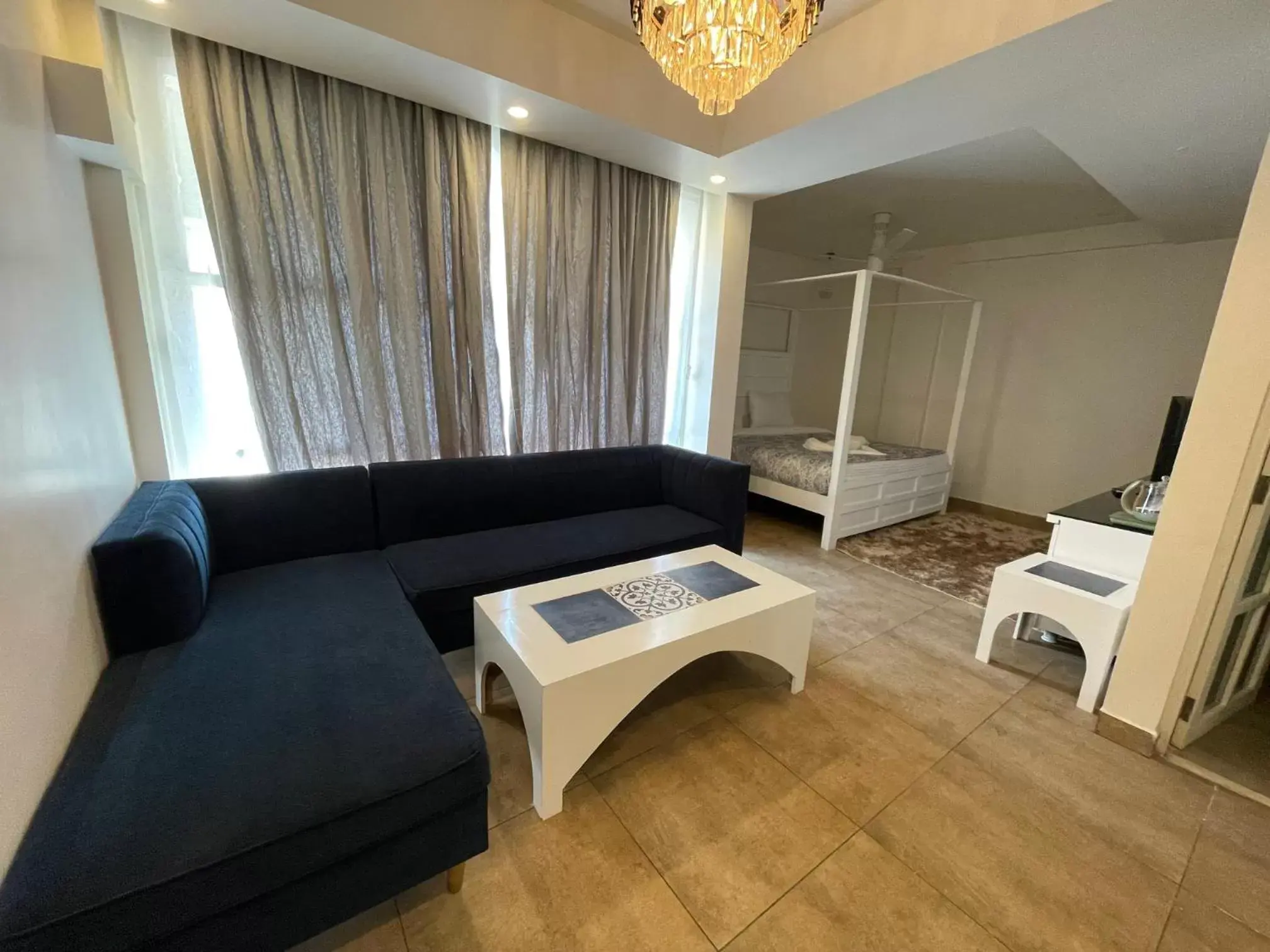 Bed, Seating Area in Pajaros Blu Bed, Seating Area in Pajaros Blu