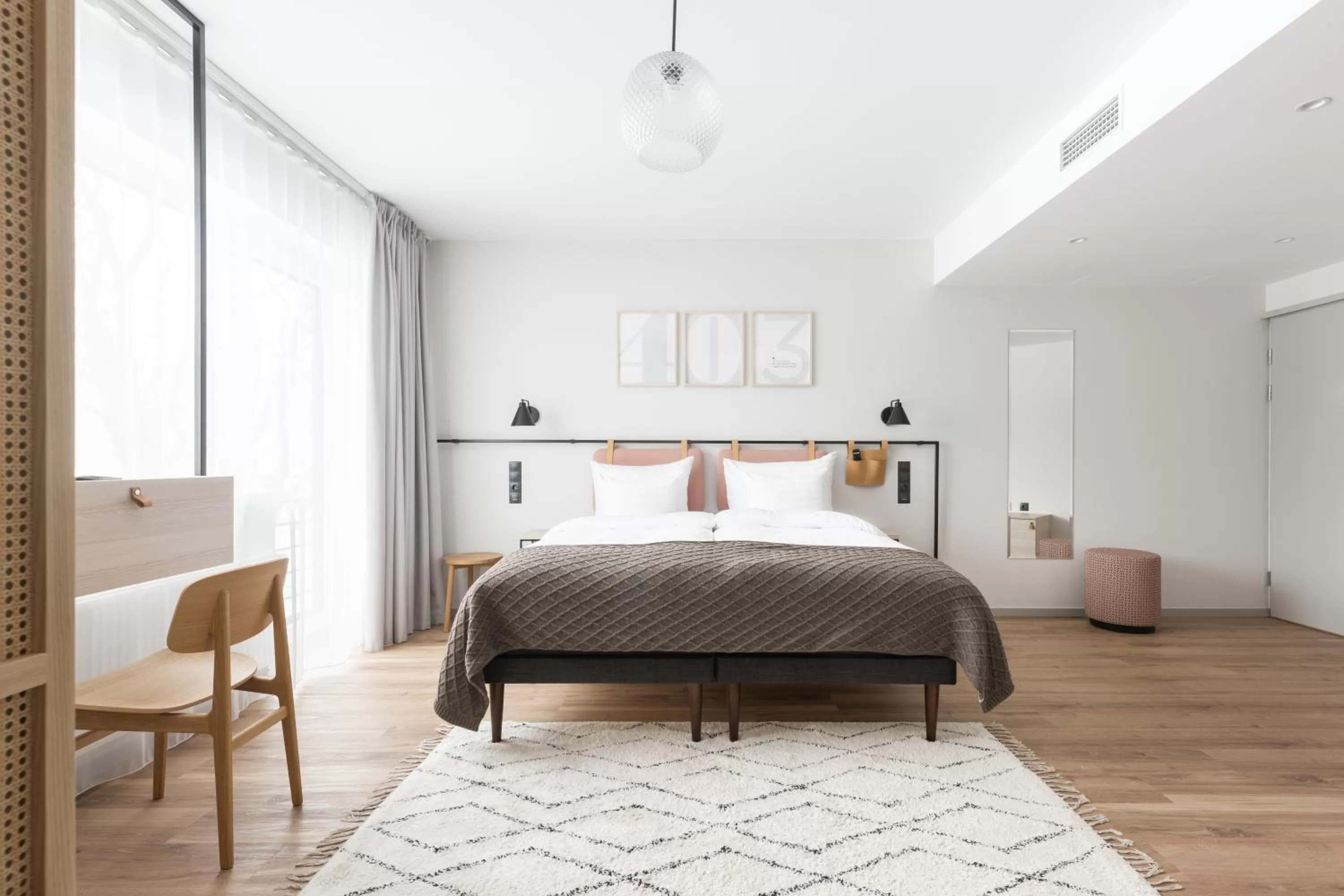 Bed in Oru Hub Hotel Tallinn - Handwritten Collection