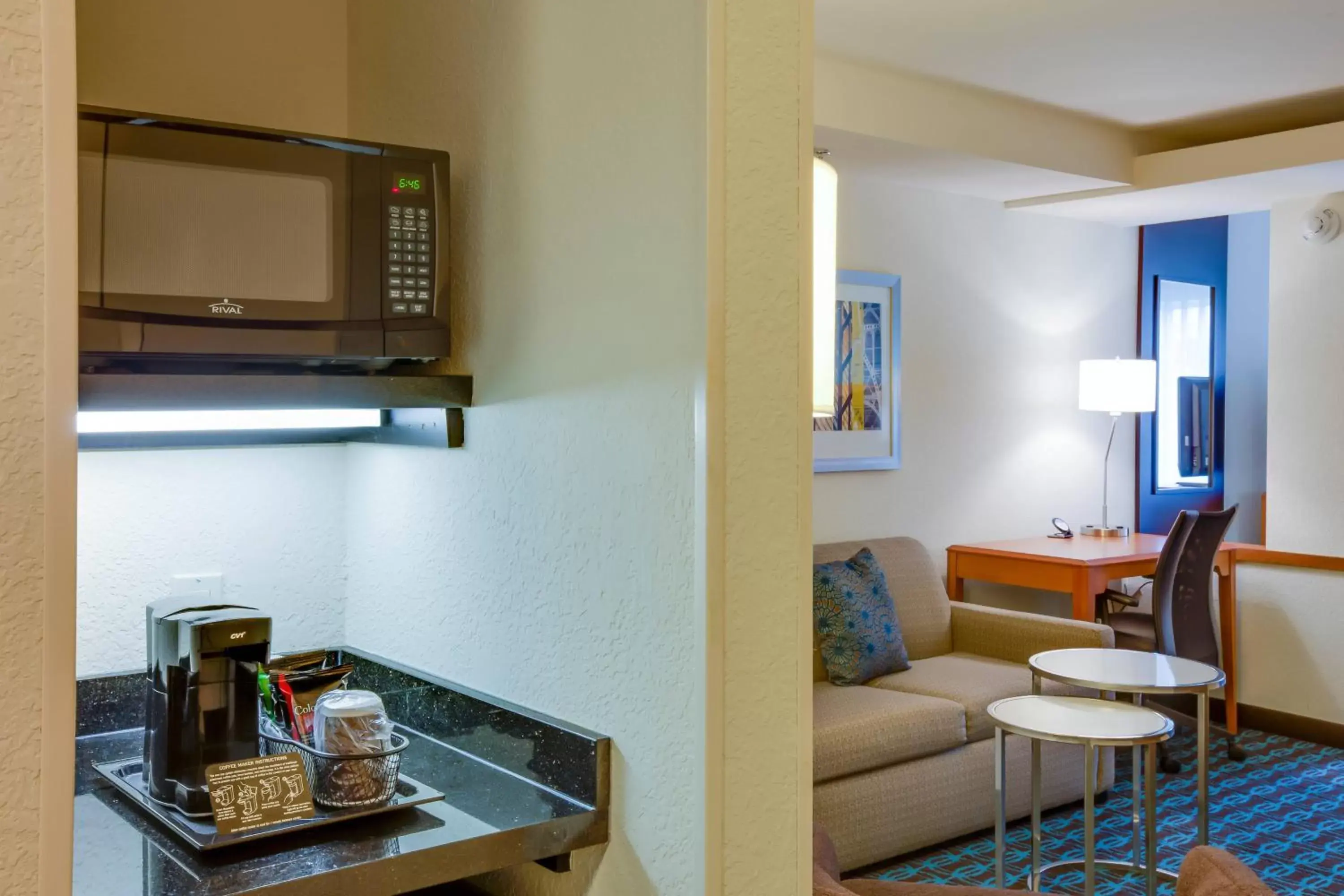 Photo of the whole room, Kitchen/Kitchenette in Fairfield Inn and Suites by Marriott Titusville Kennedy Space Center