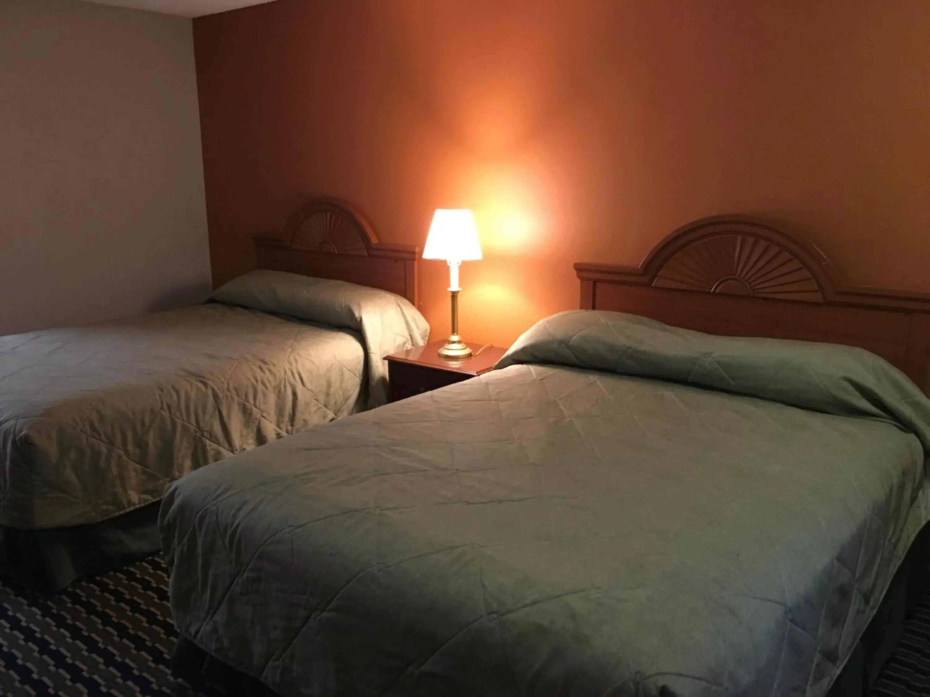 Bed in Knights Inn Merrillville