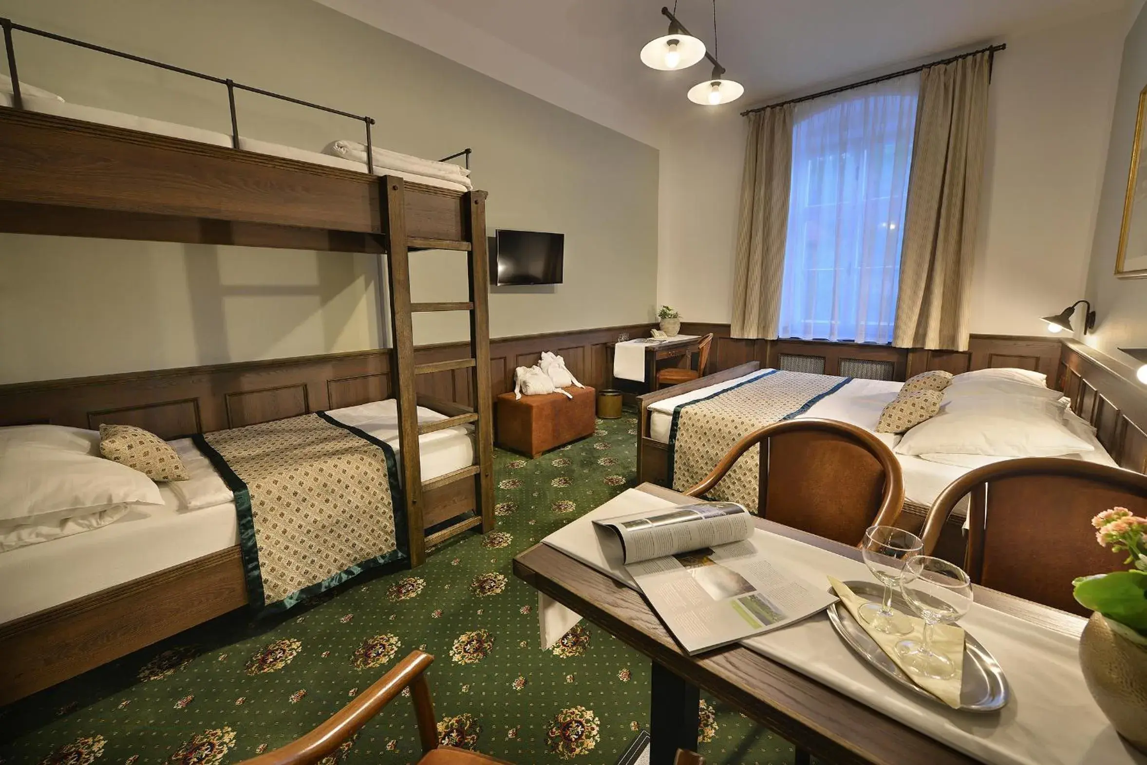 Bedroom in Hotel Podhrad