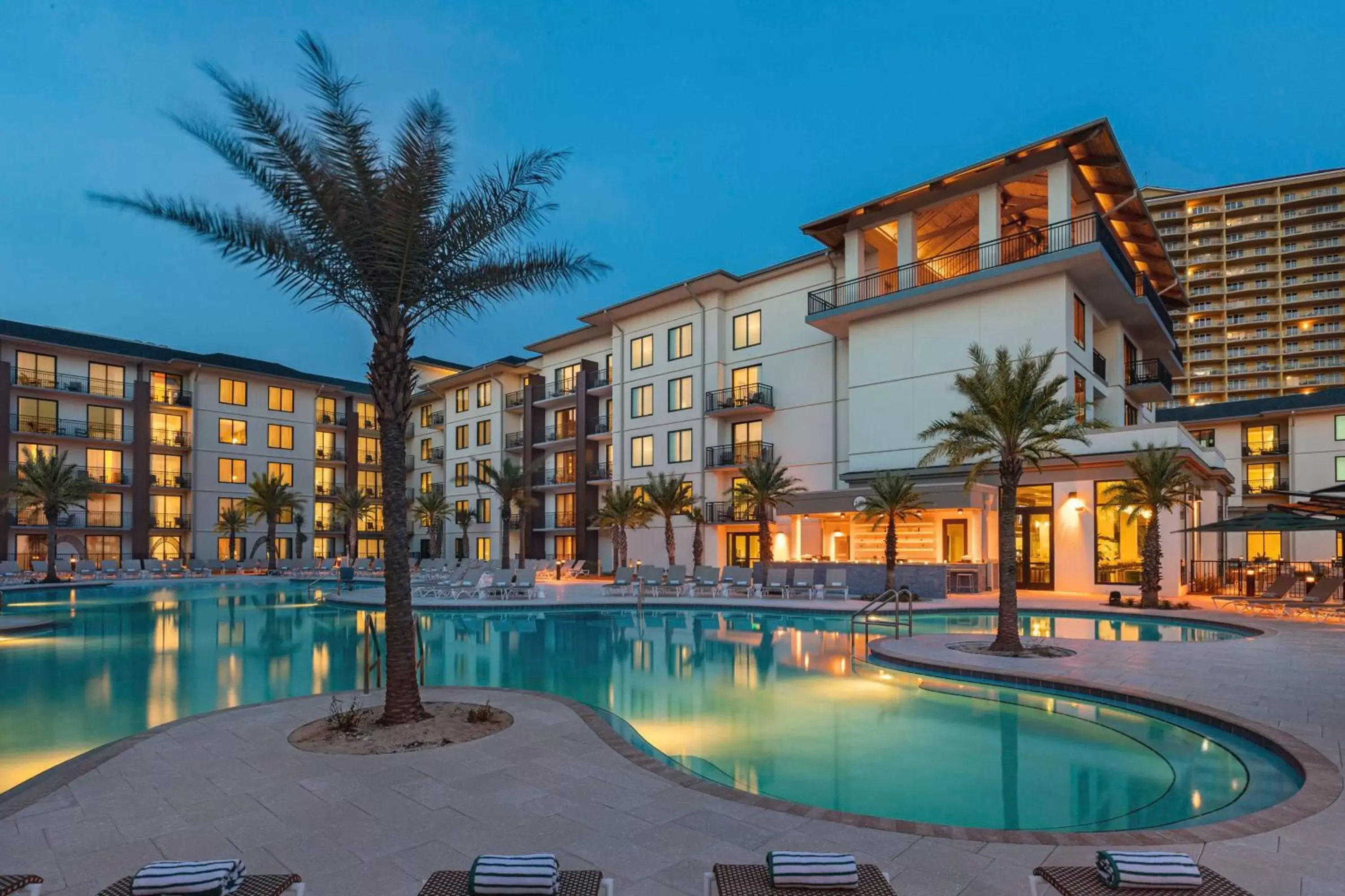 Pool view, Property Building in Embassy Suites By Hilton Panama City Beach Resort